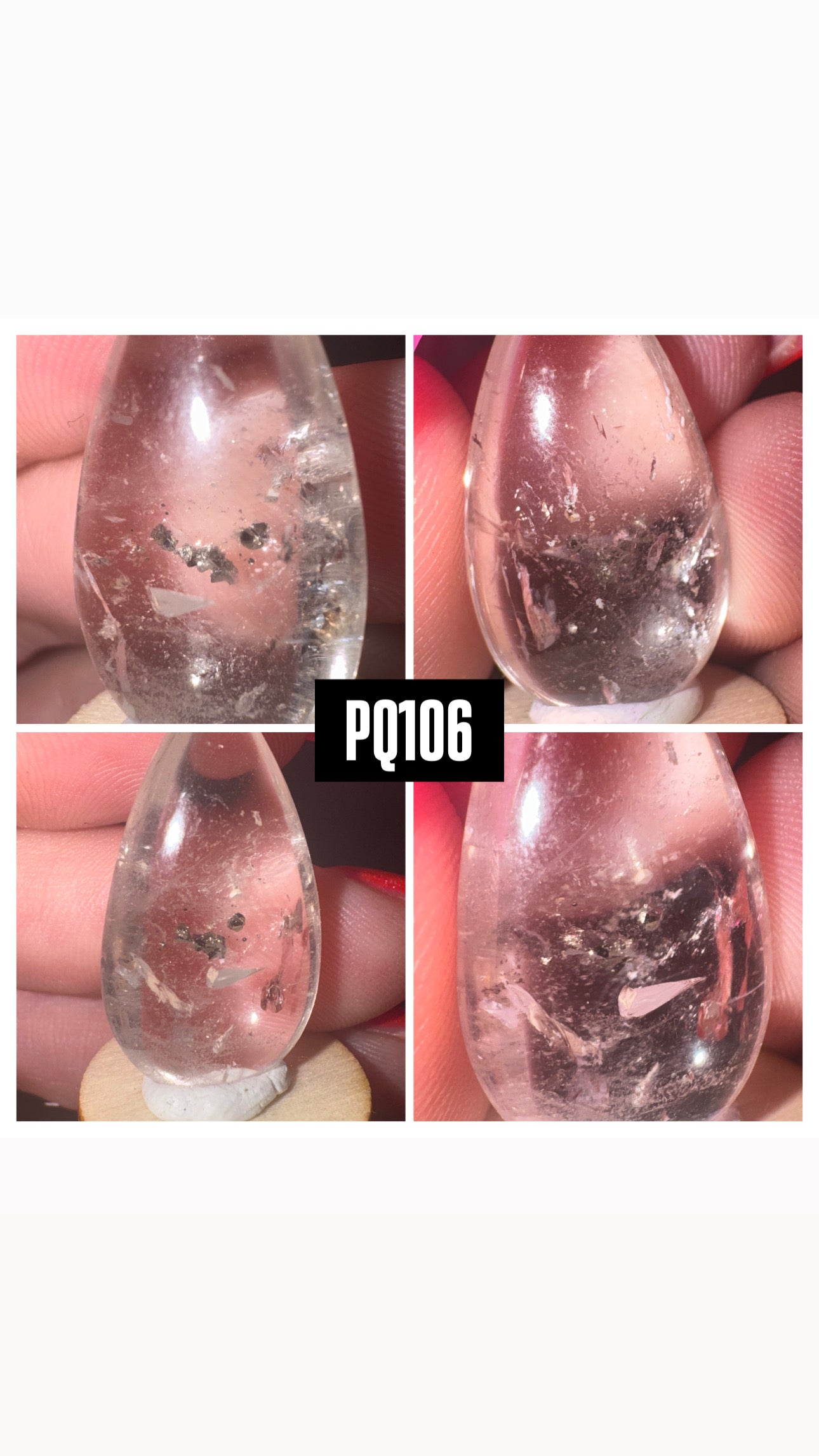 Pyrite Included Quartz Rare