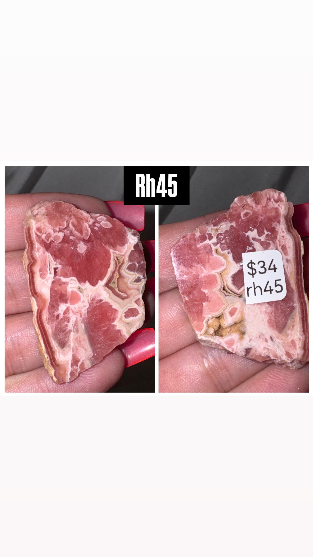 Rhodochrosite AAA Slab