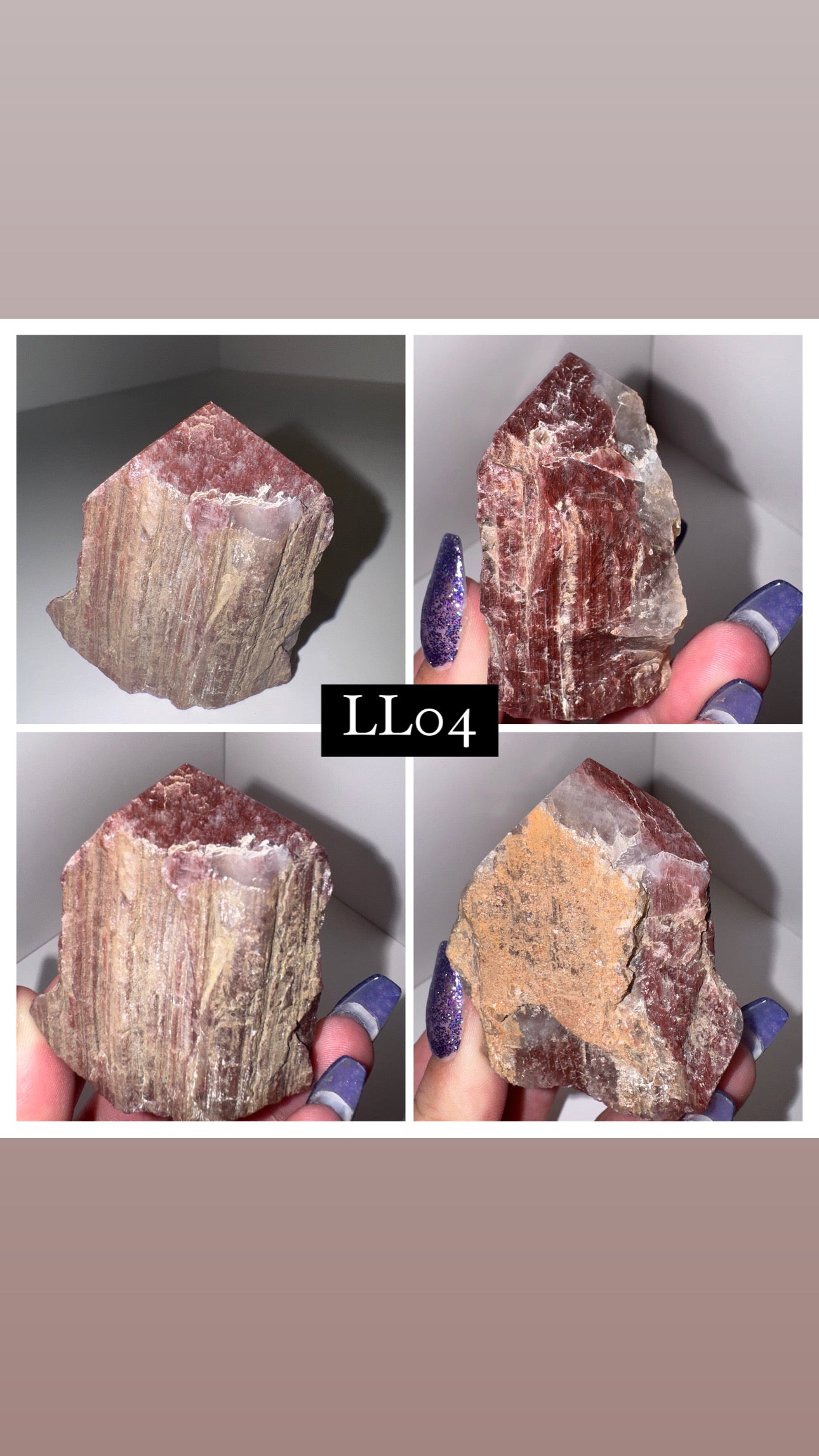 Pink Lithium Thousand Layer Lodalite Tower