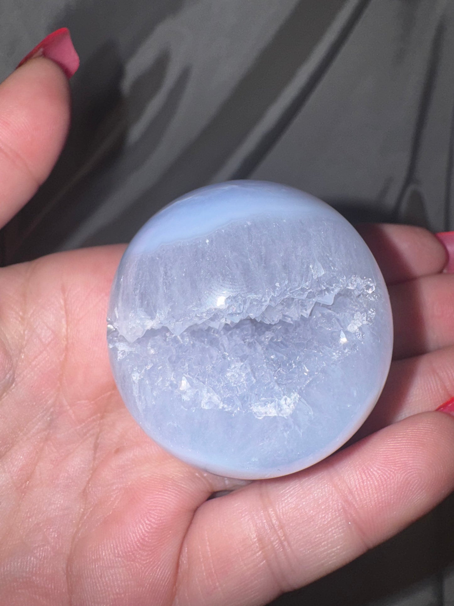 Druzy Blue Lace Agate Sphere