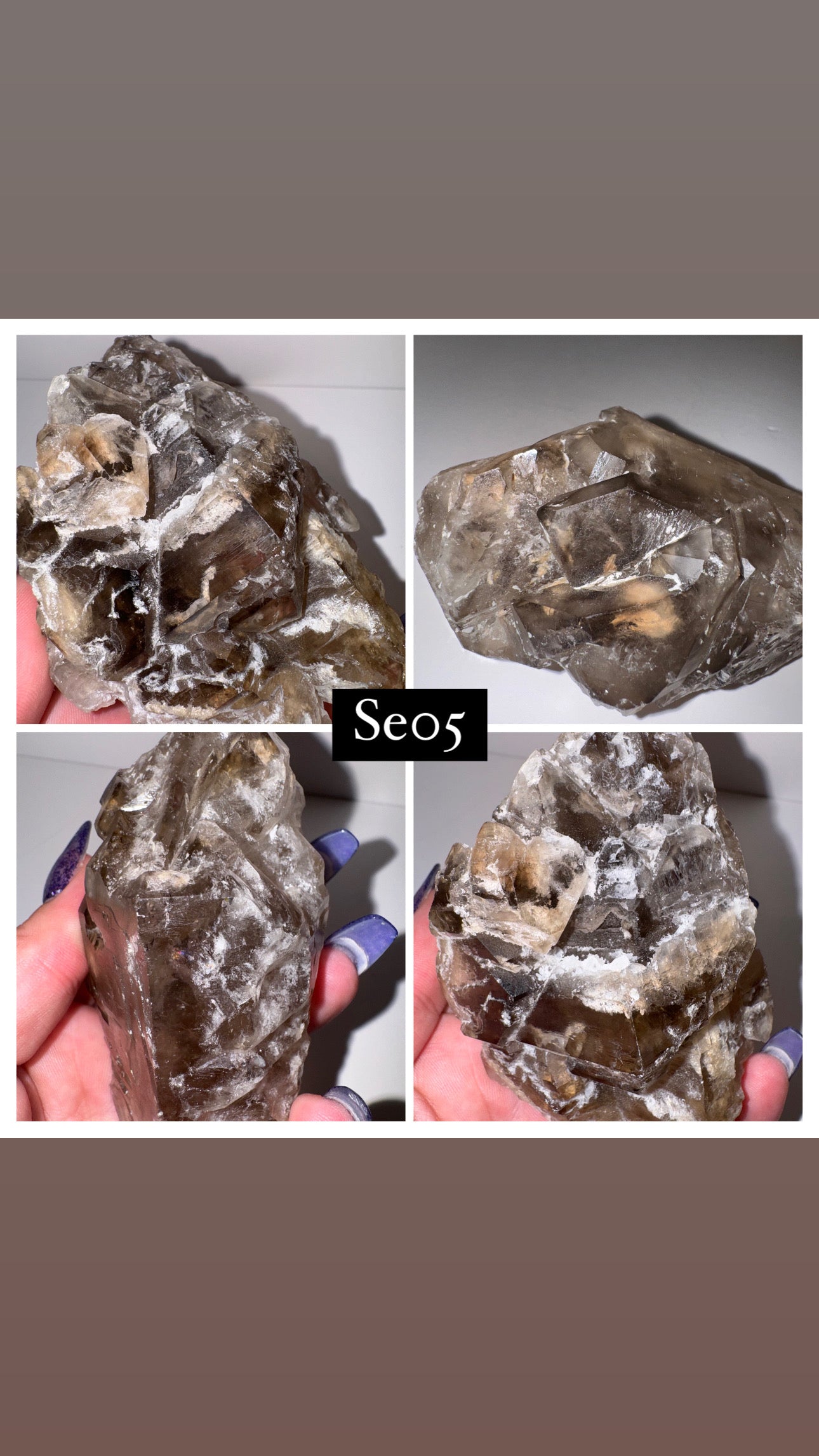 Smoky Quartz Elestial