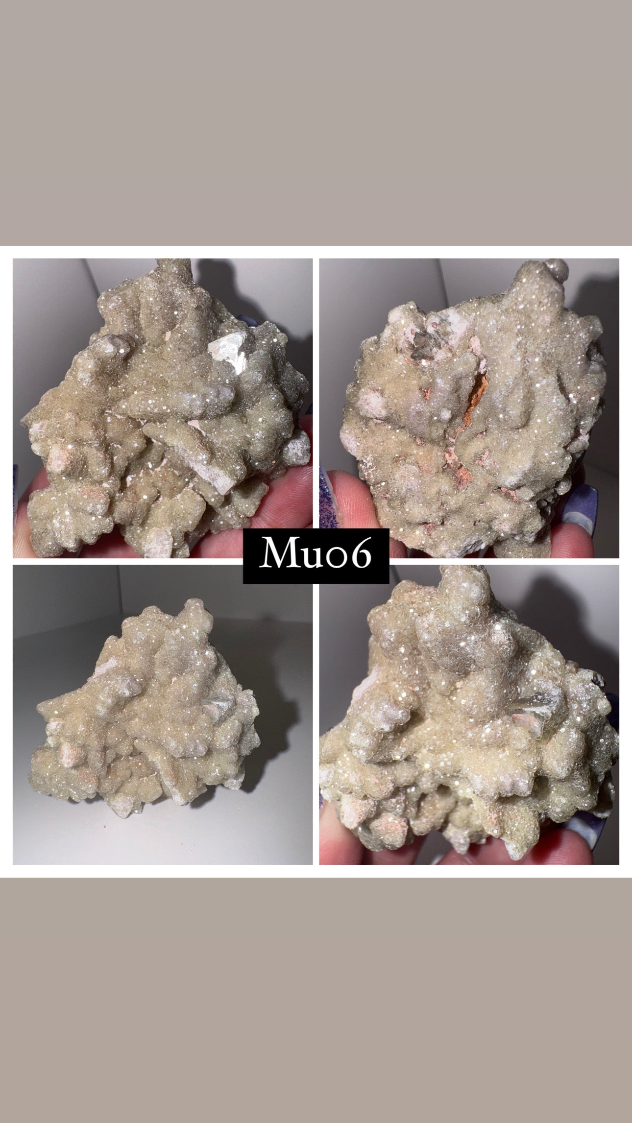 Muscovite Mica on Albite with Druzy Calcite Specimen