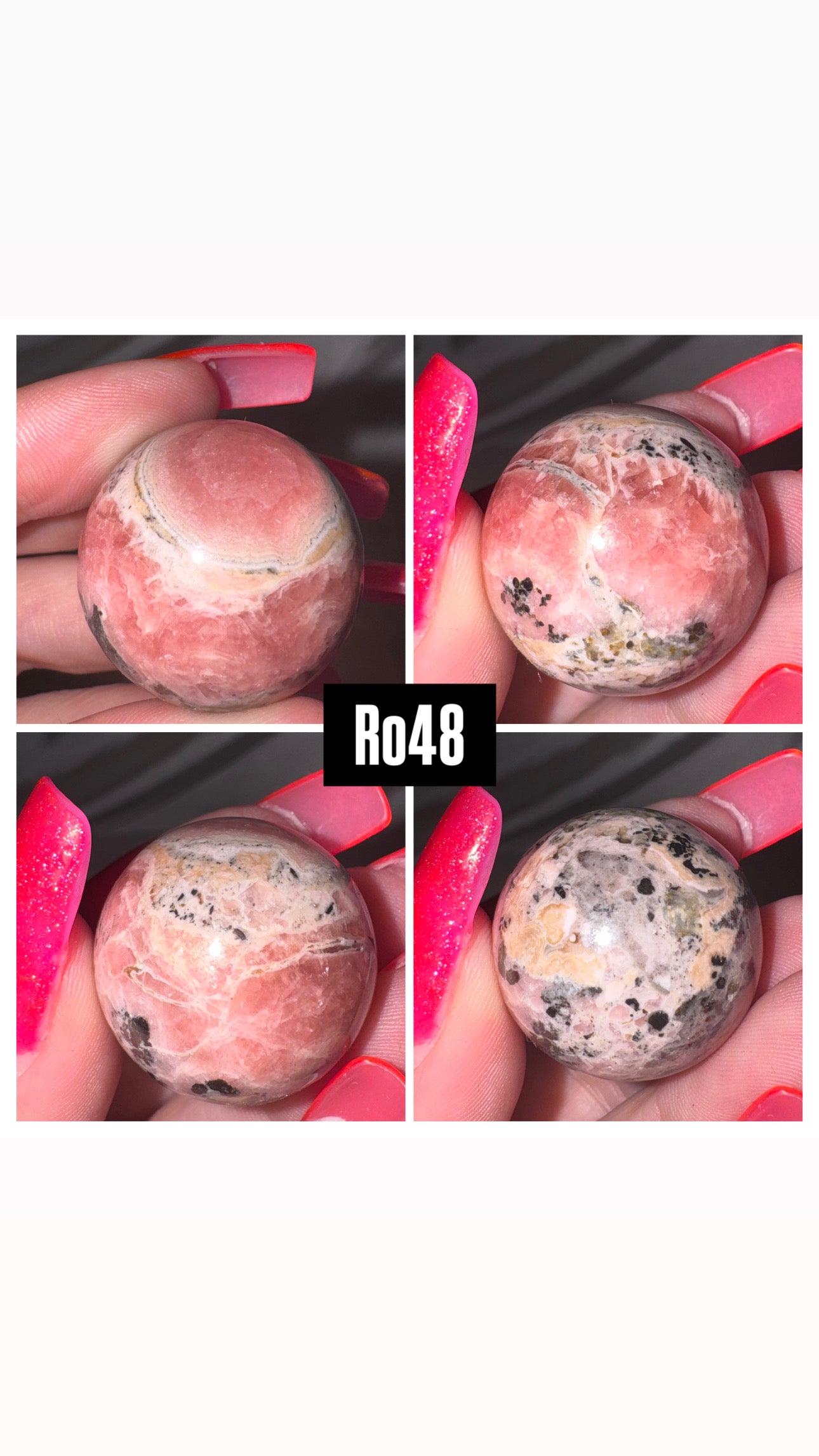 Rhodochrosite Sphere