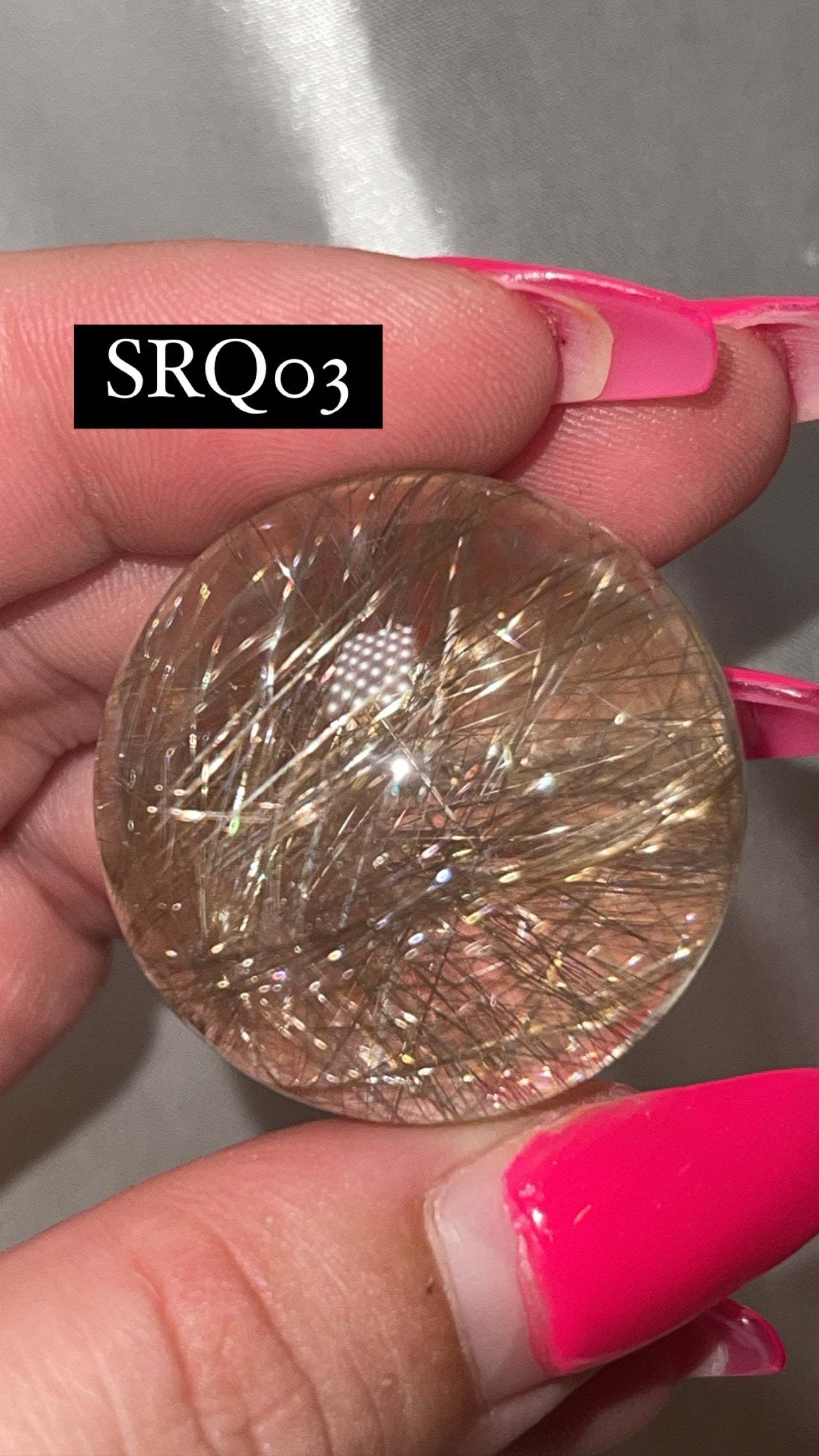 Silver Rutile Quartz AAA Sphere