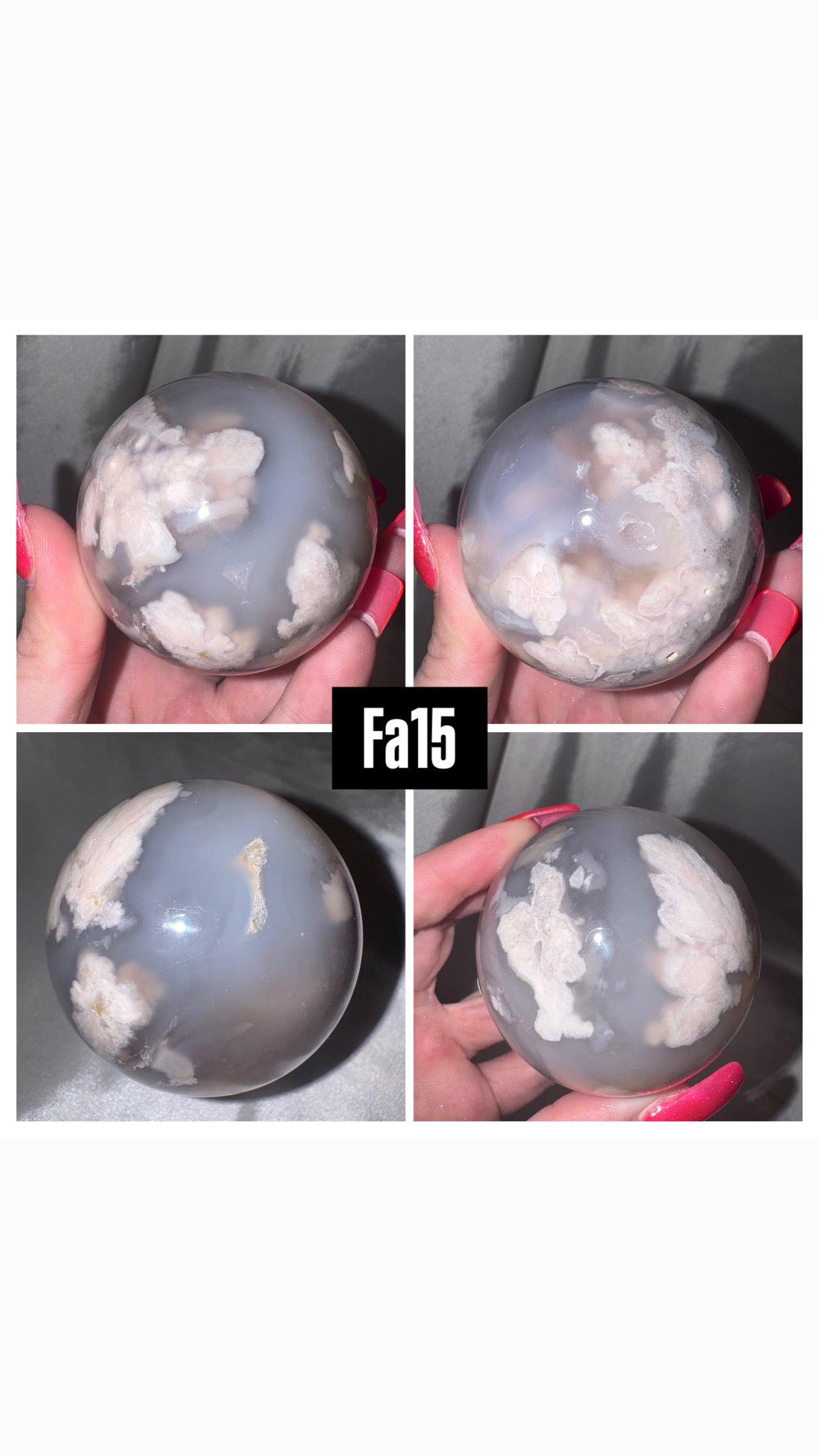 Flower Agate Sphere