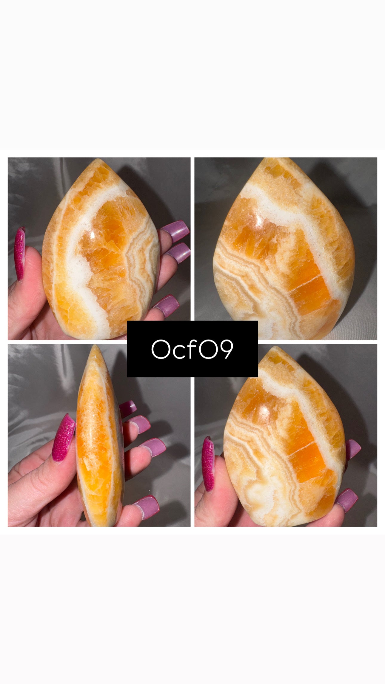 Orange Calcite Flame