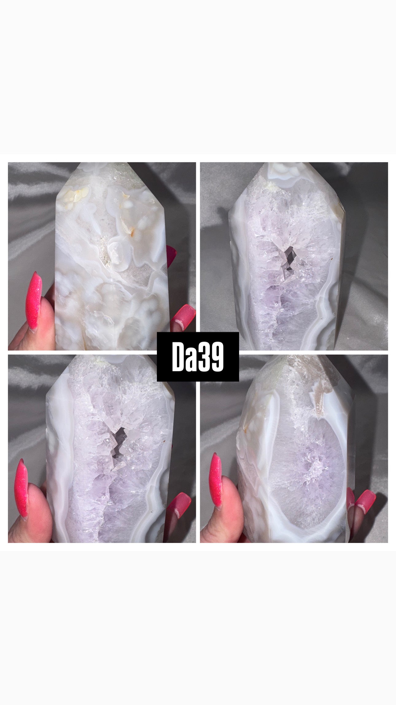 Druzy Agate Tower