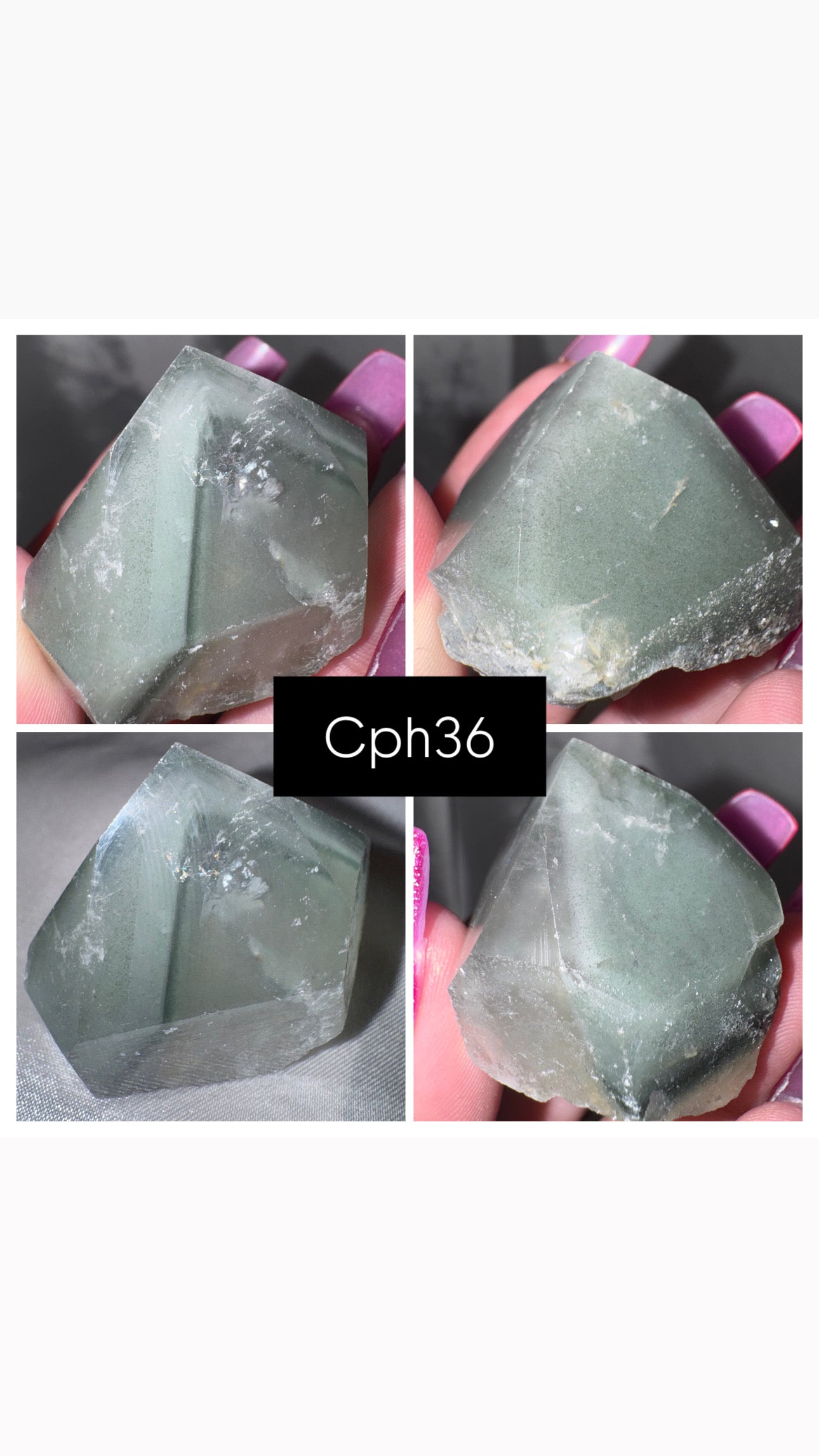 Chlorite Phantom Quartz AAA Raw Tower