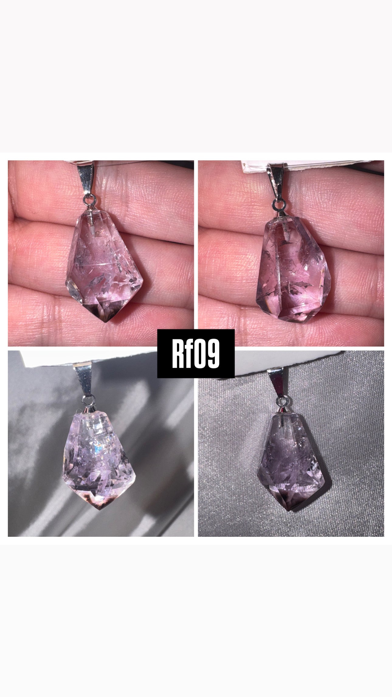 Rose De France Amethyst AAA 925 Pendant
