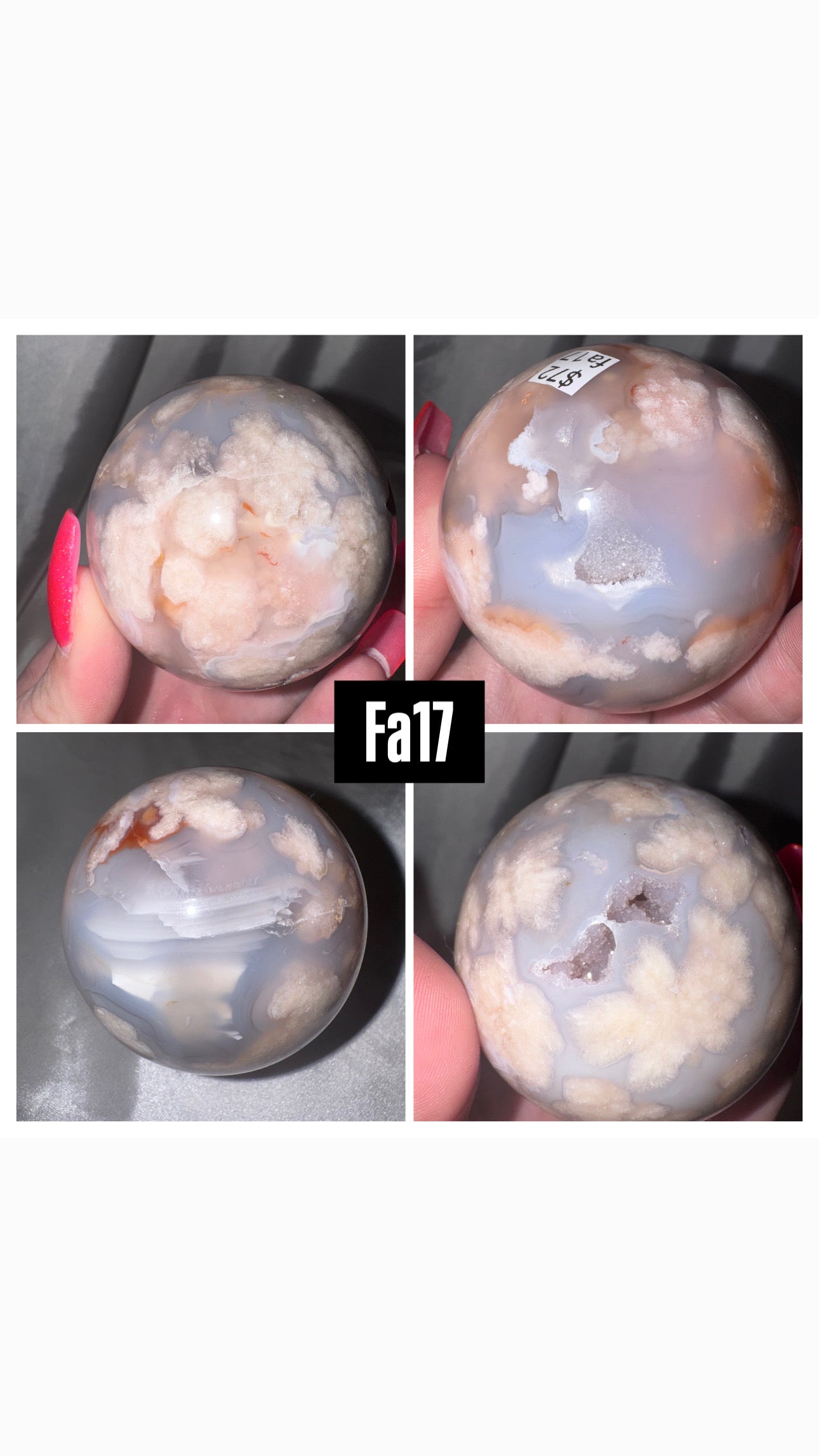 Flower Agate Sphere
