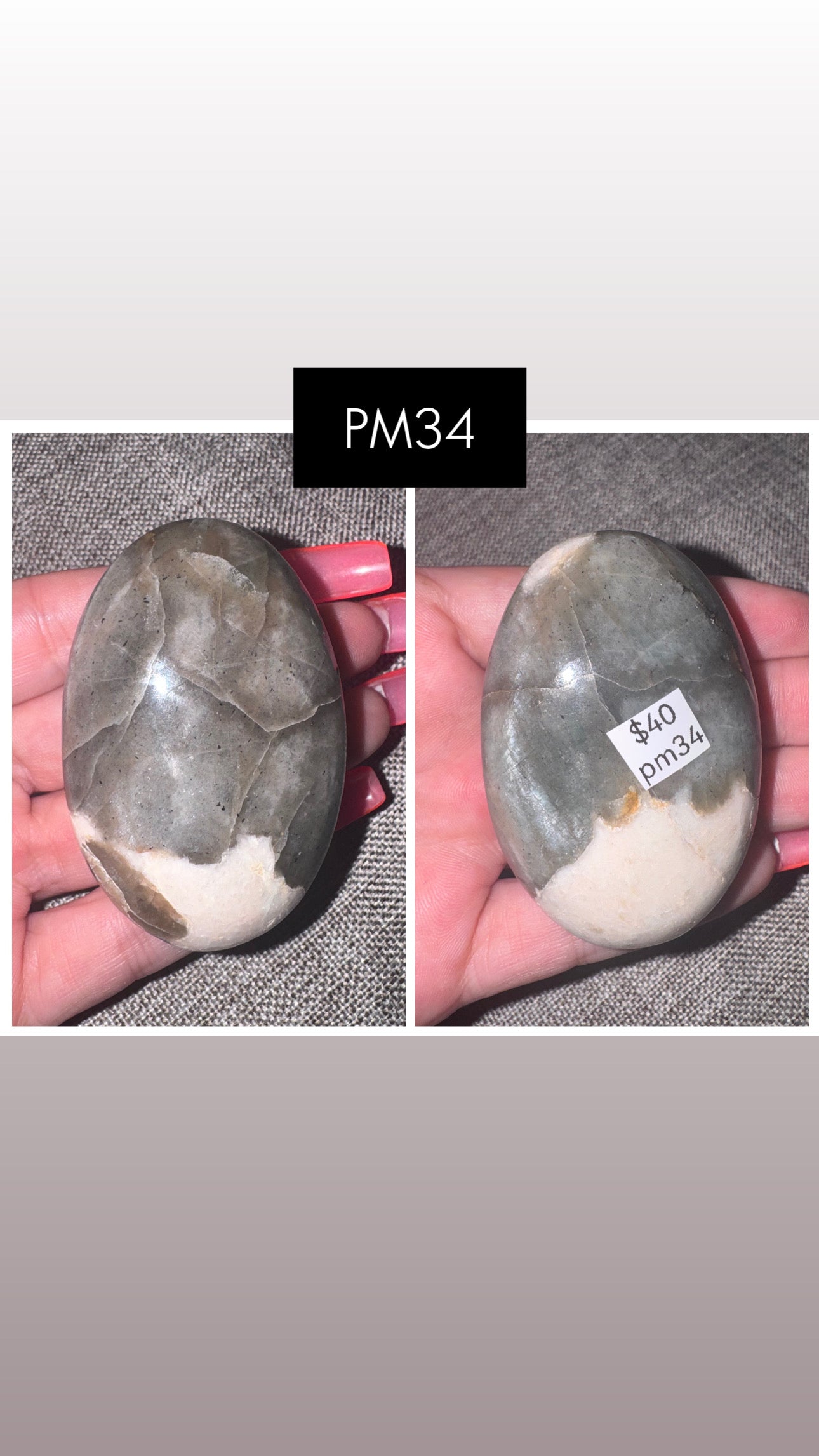 Polarity Moonstone Palmstone