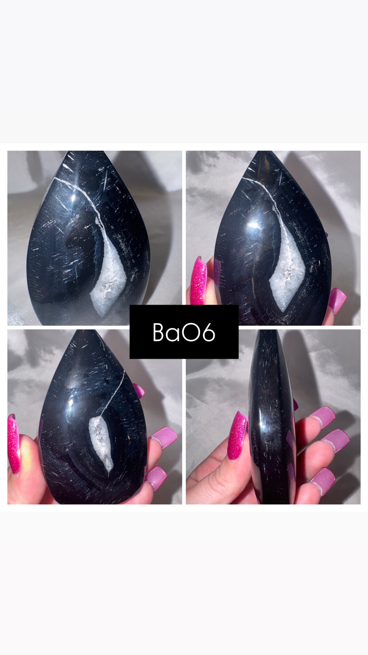 Black Banded Agate Flame