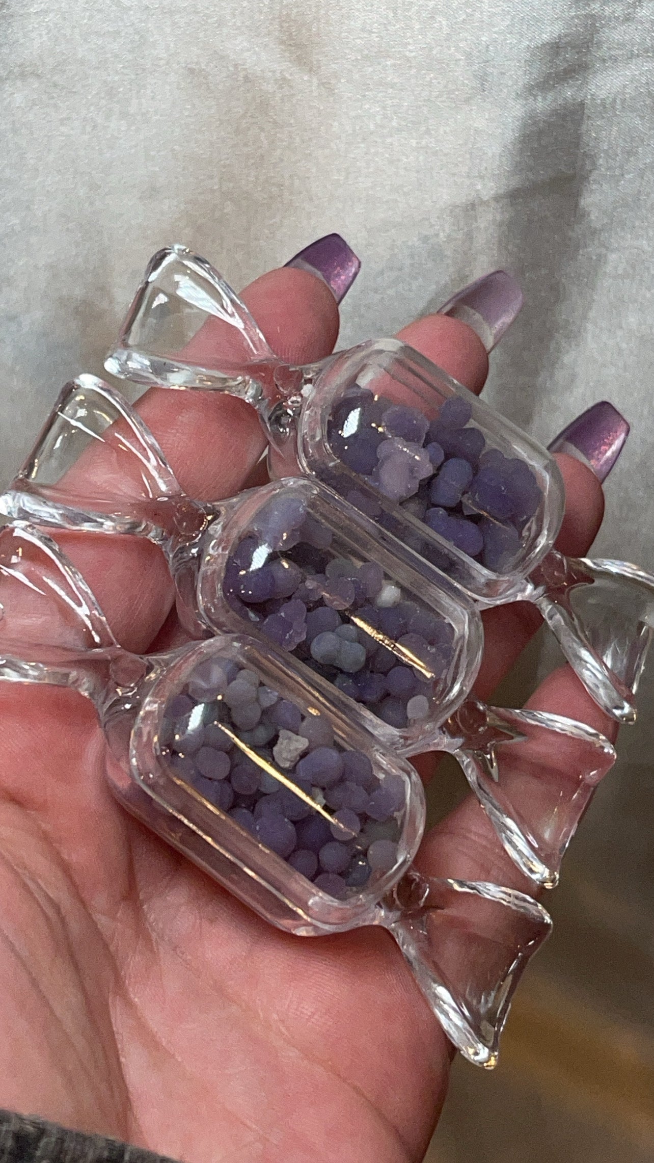 Grape Agate AAA filled Candy (20 grams)