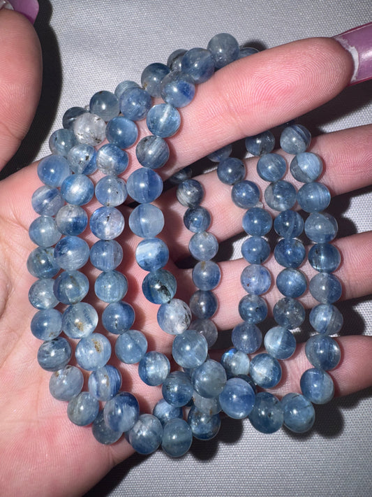 Blue Kyanite AAA Bracelet (8mm)