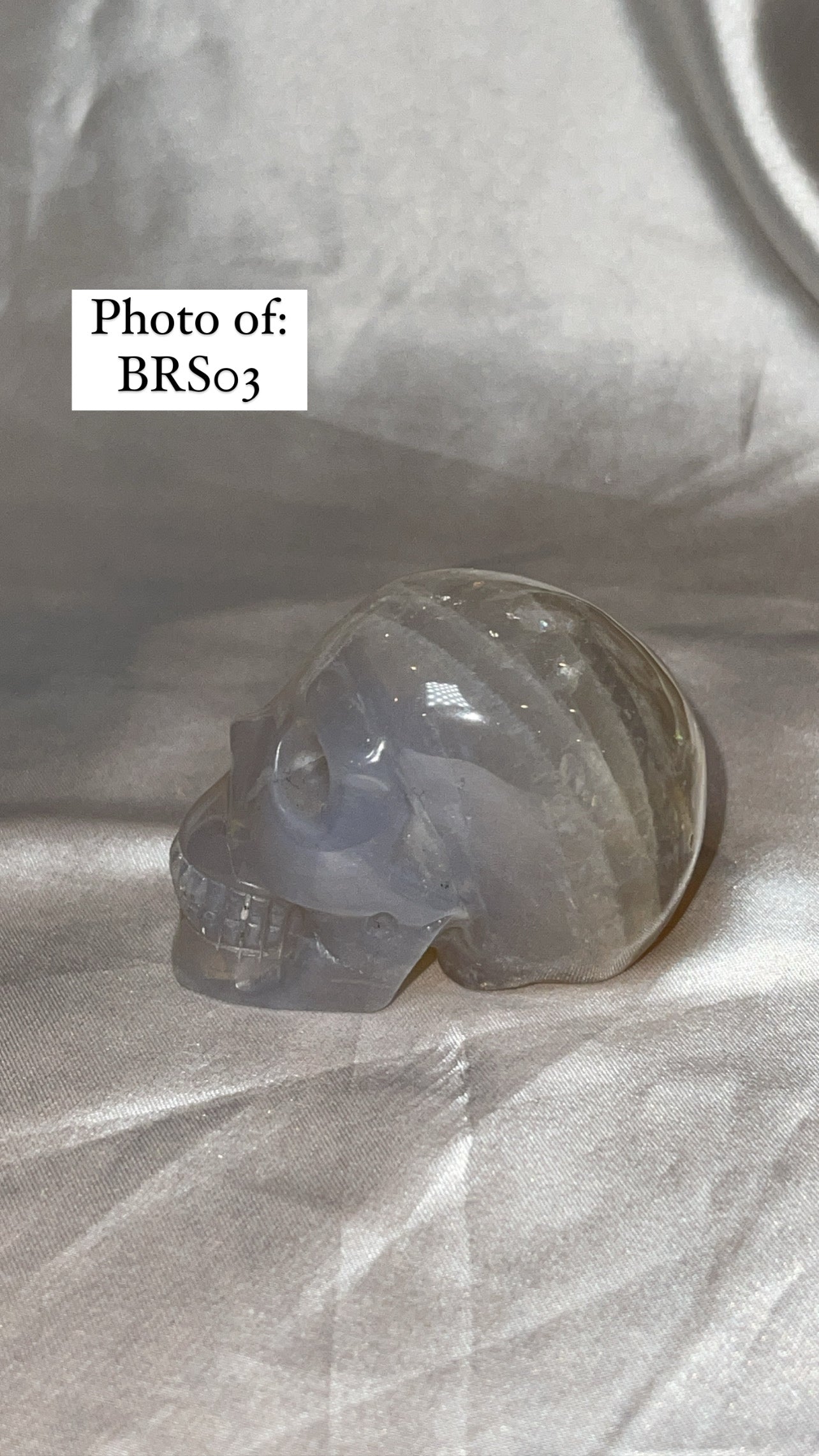 Blue Rose Quartz Skull