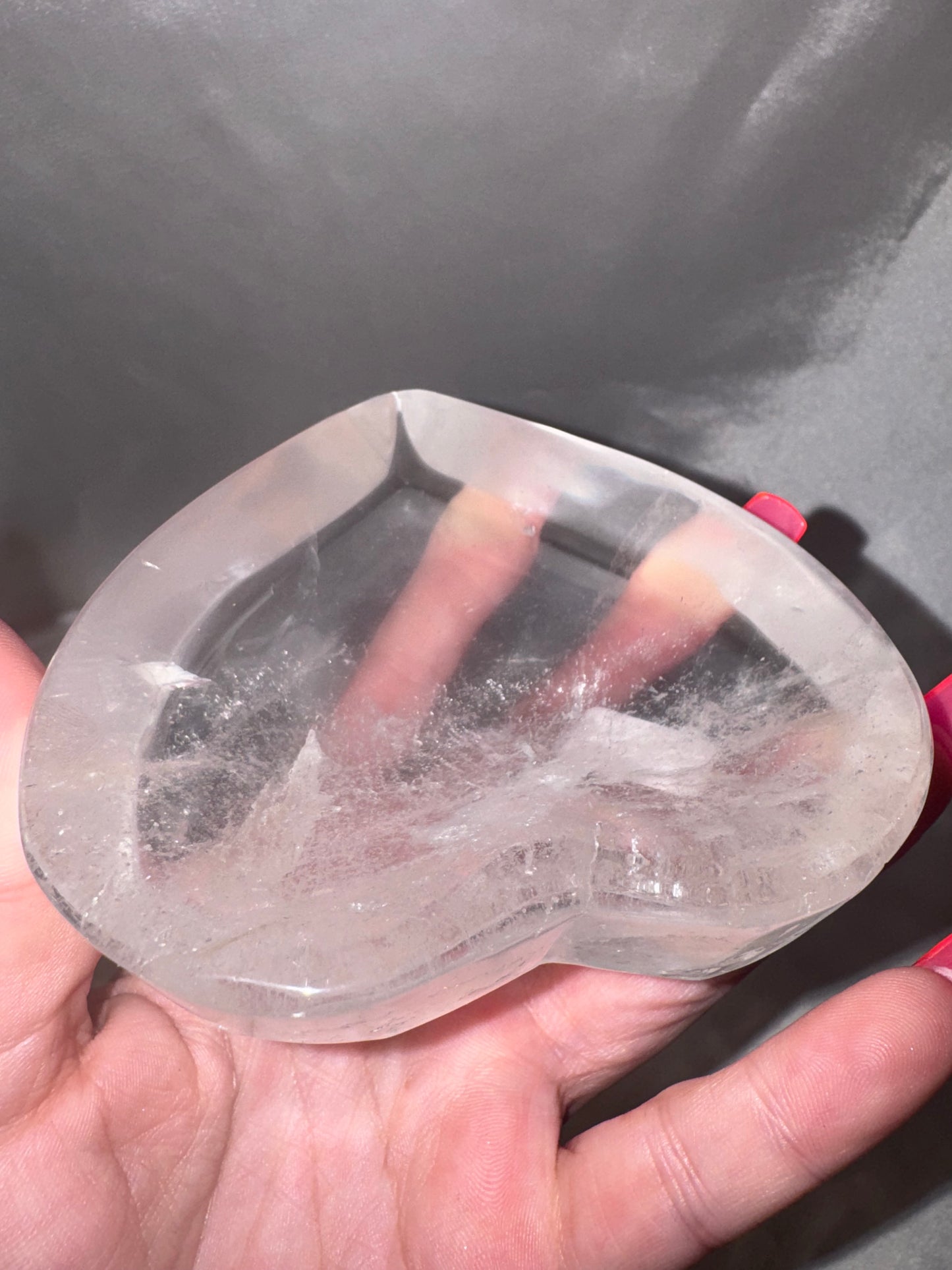 Clear Quartz Heart Bowl