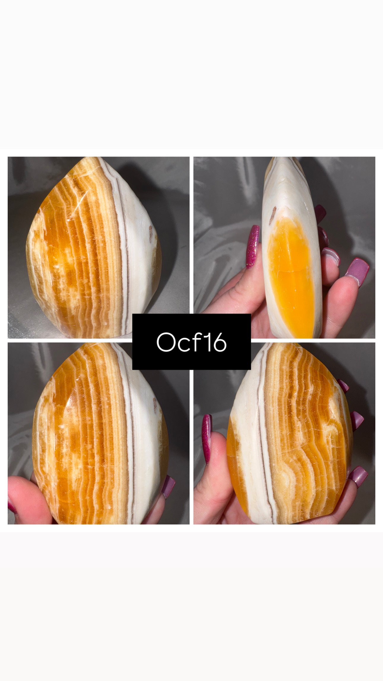 Orange Calcite Flame