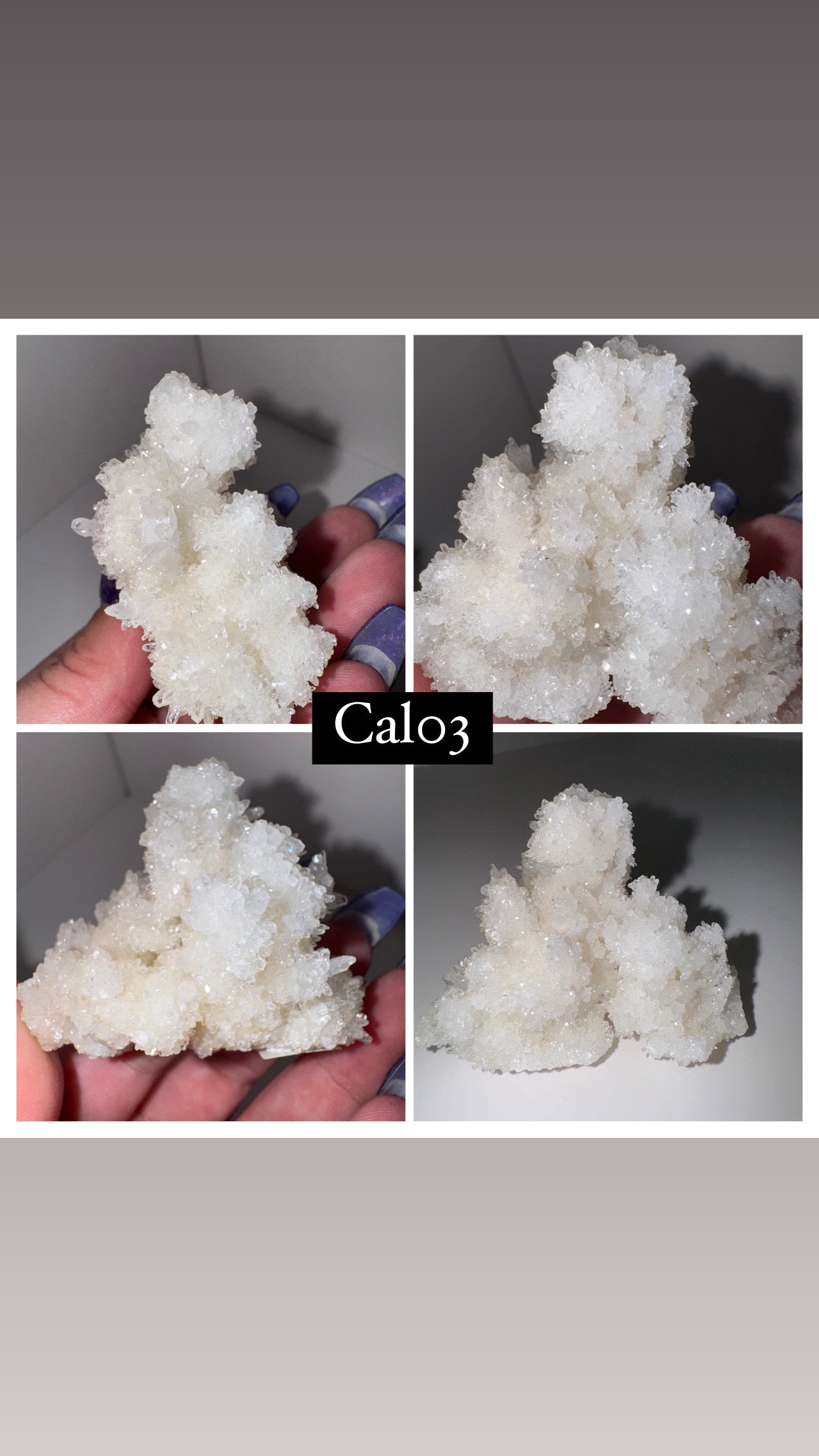 Druzy Calcite specimen