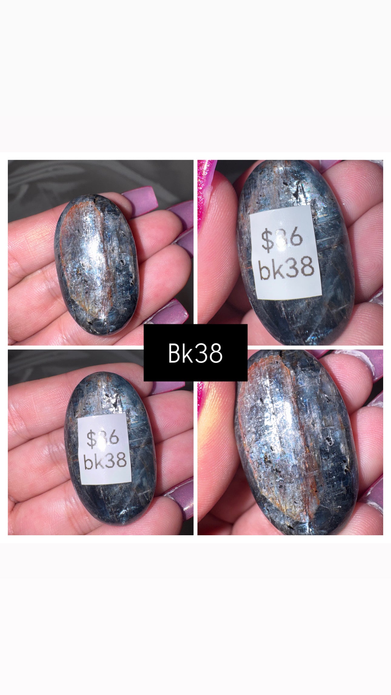 Blue Kyanite AA Palmstone