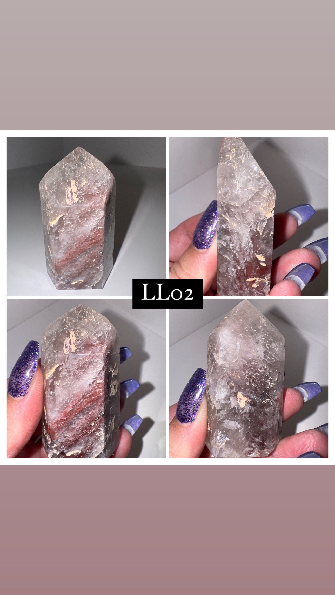 Pink Lithium Thousand Layer Lodalite Tower