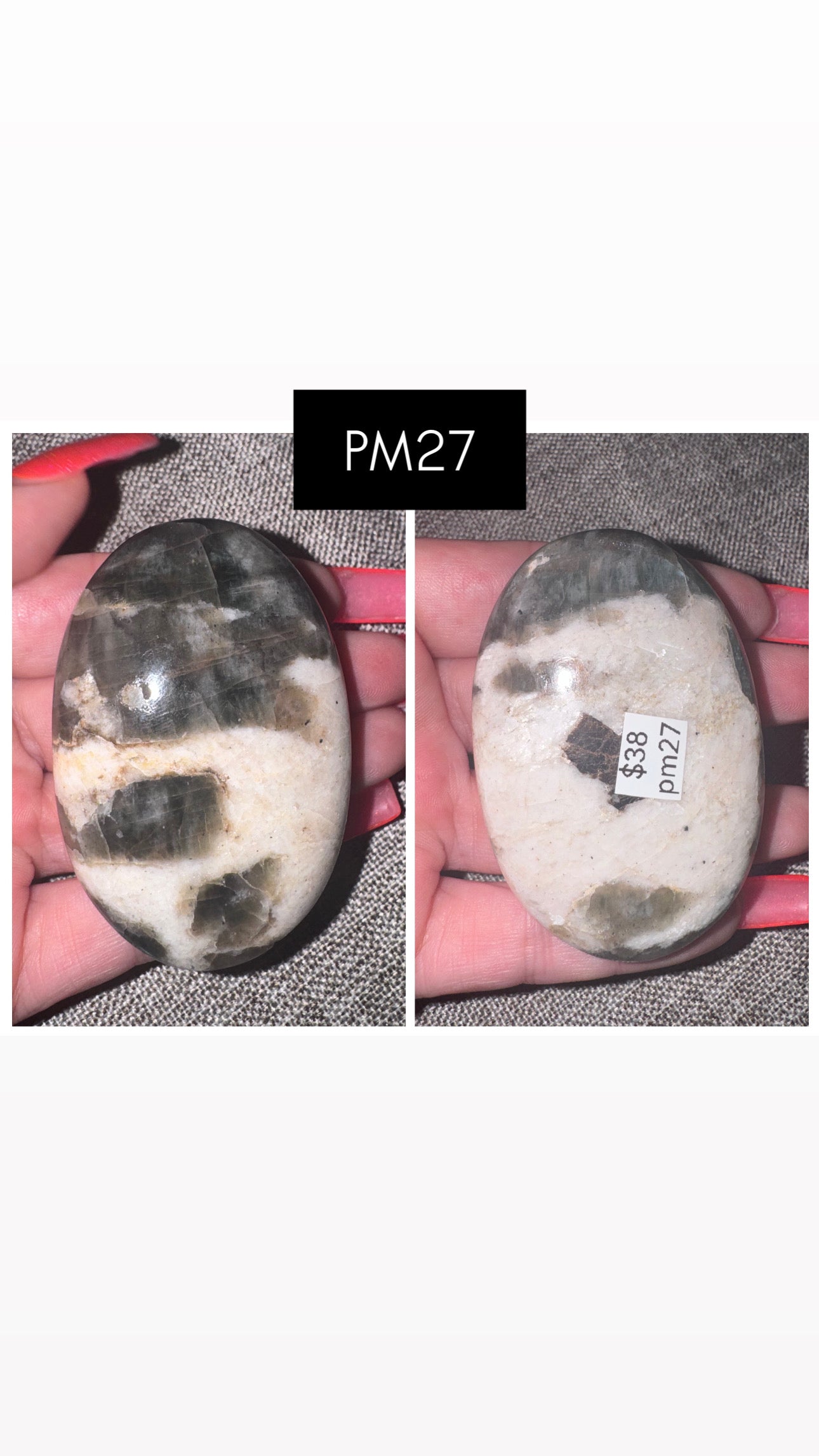 Polarity Moonstone Palmstone