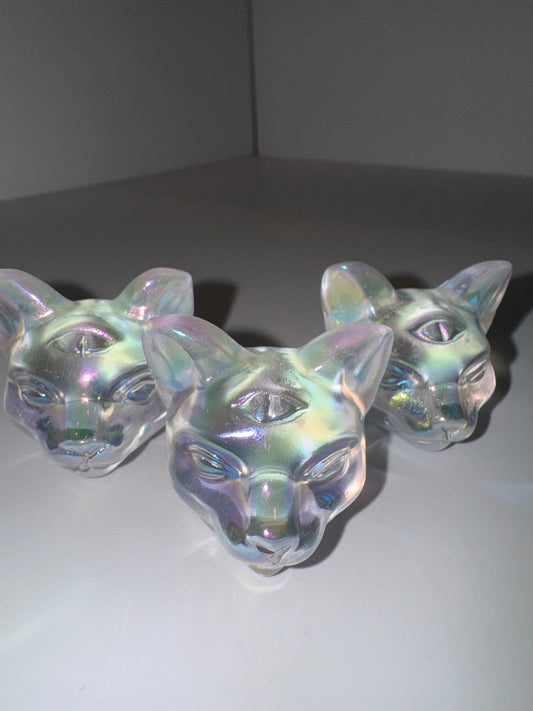 Aura Quartz Third Eye Kitty