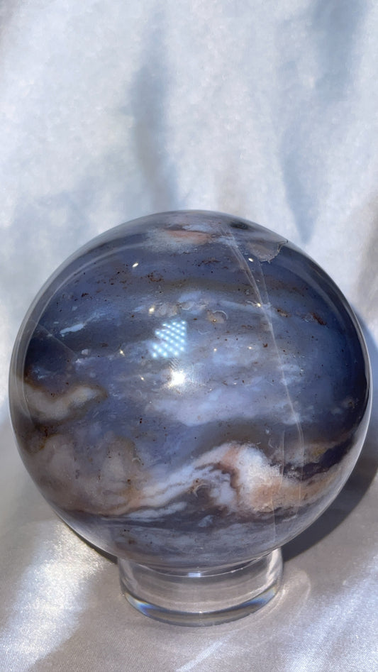 Purple Ocean Jasper AAA XL Sphere (90mm)