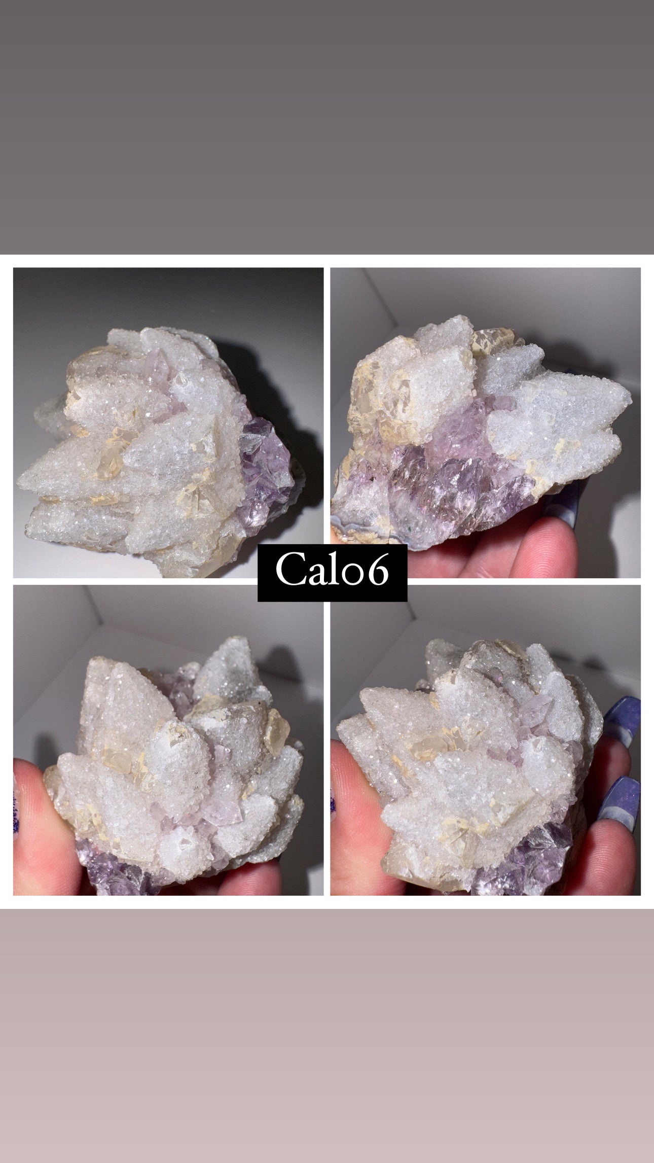 Druzy Calcite specimen