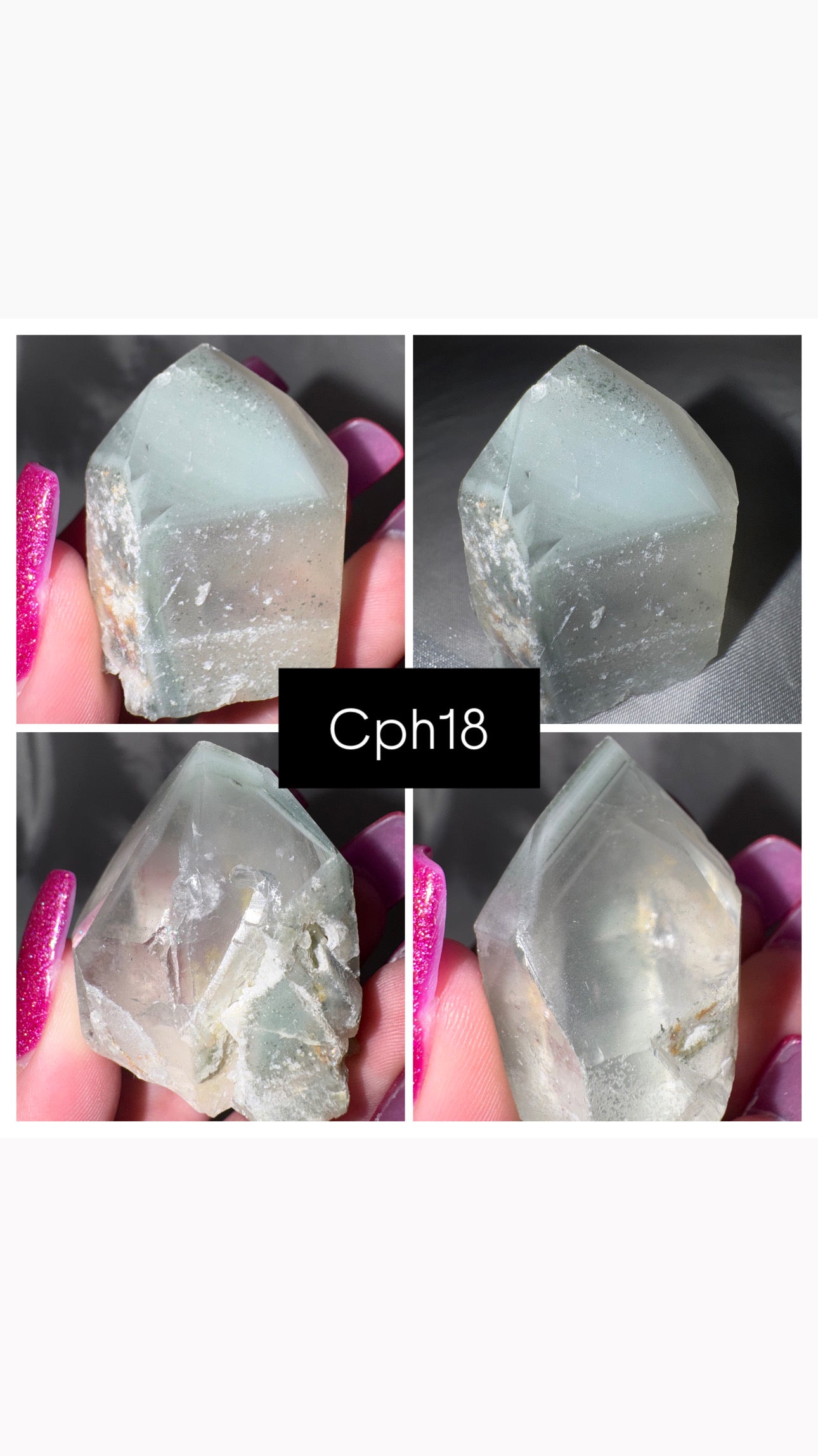 Chlorite Phantom Quartz AAA Raw Tower