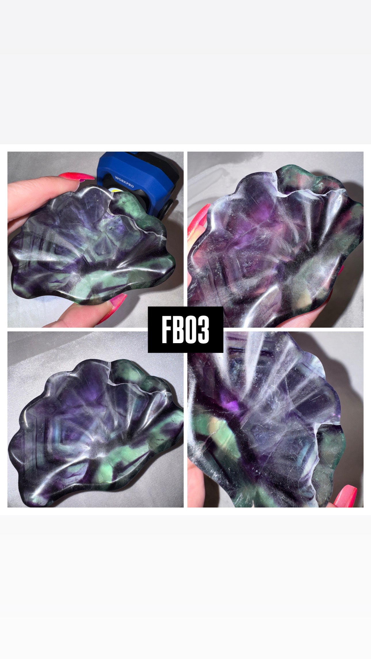 Fluorite Shell Bowl