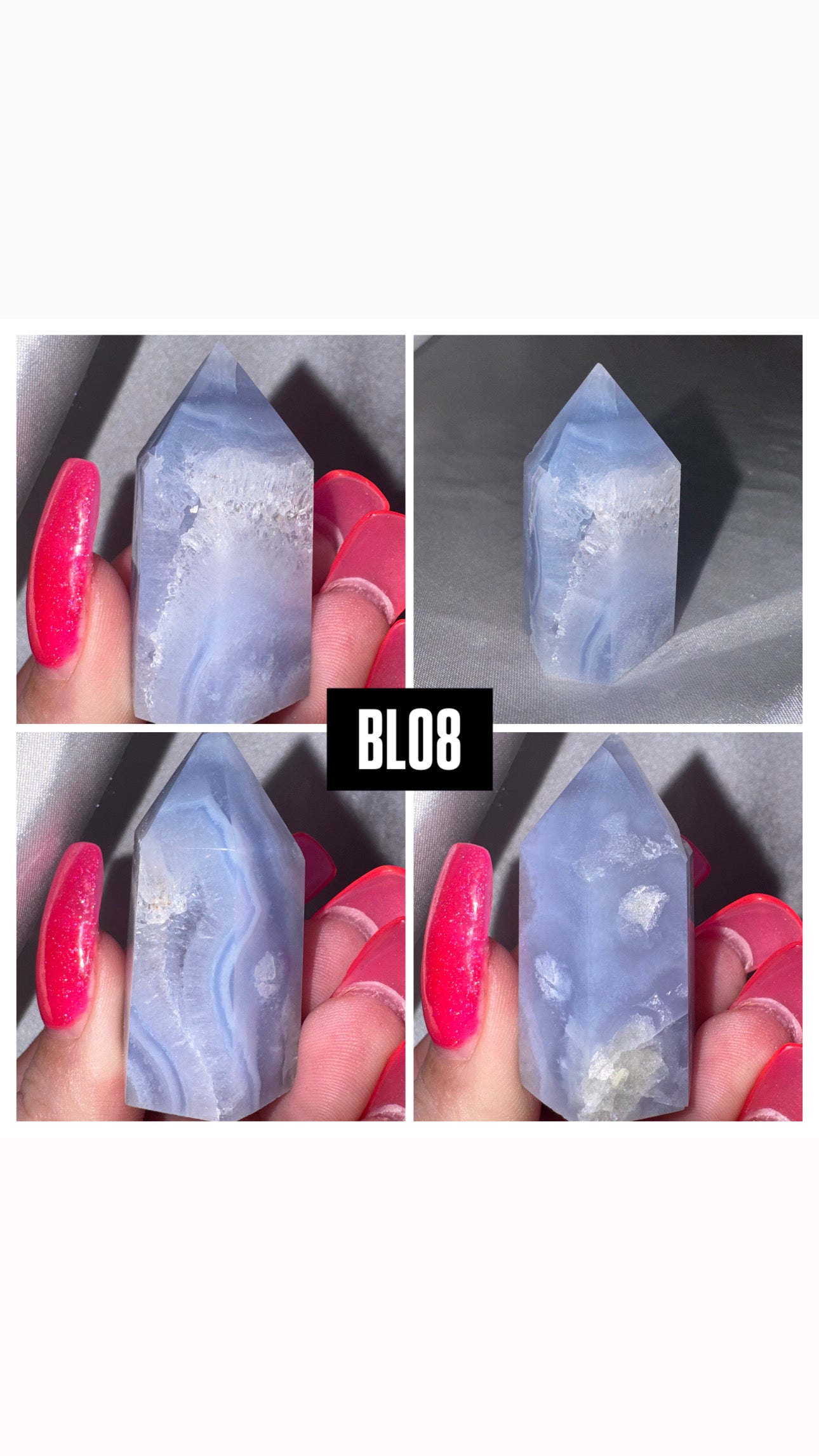 Blue Lace Agate Tower