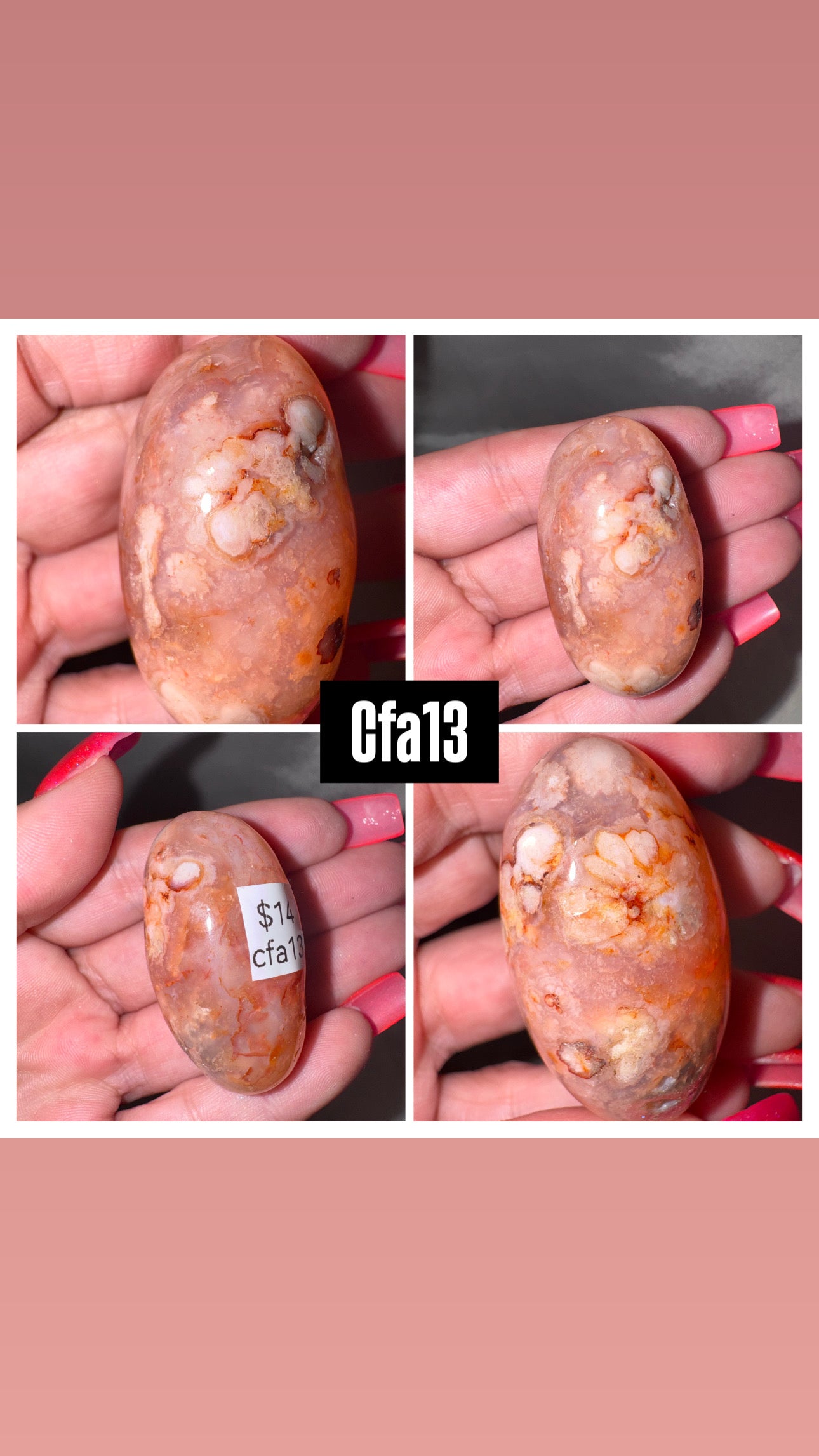 Carnelian Flower Agate Shiva