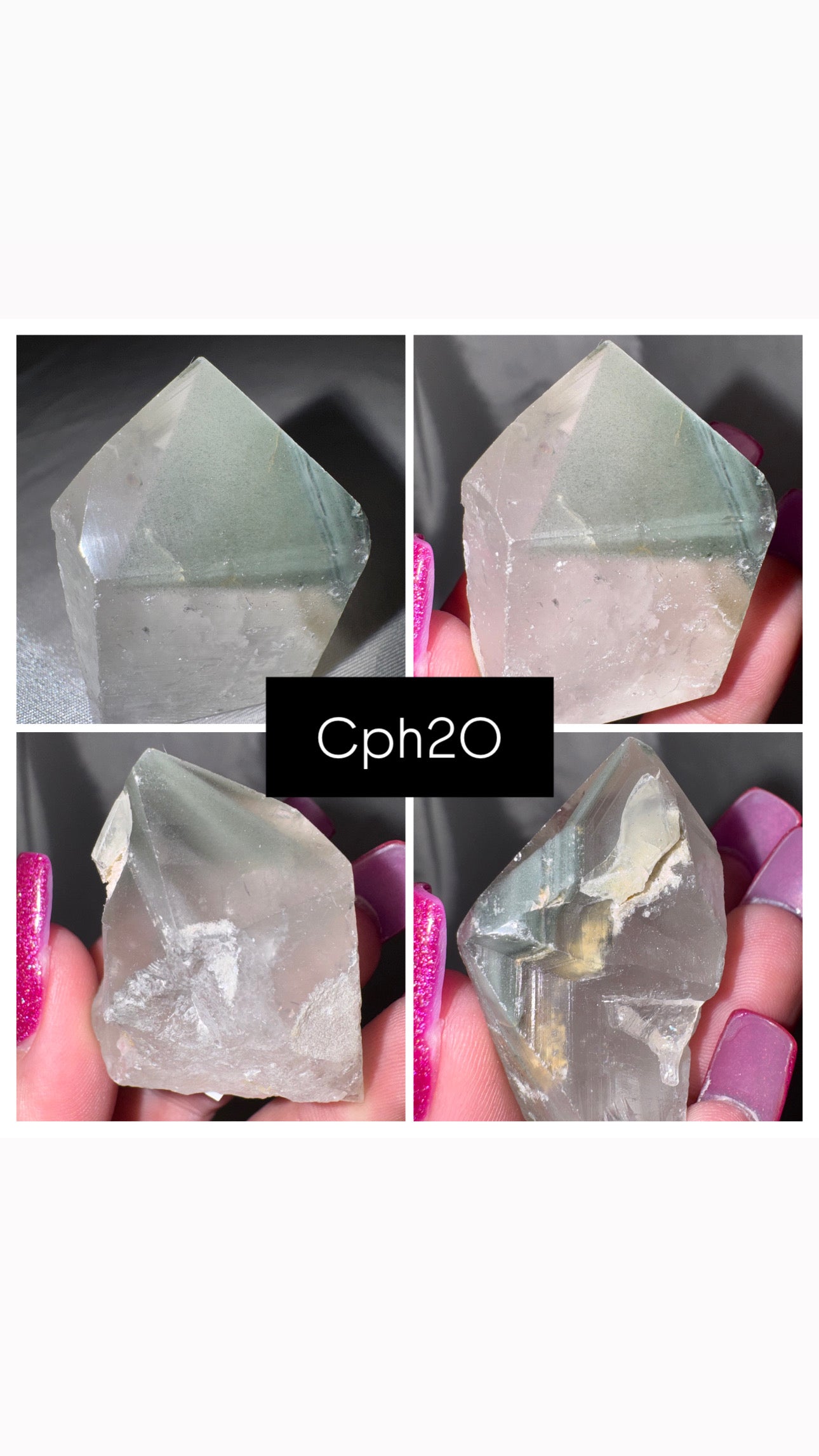 Chlorite Phantom Quartz AAA Raw Tower
