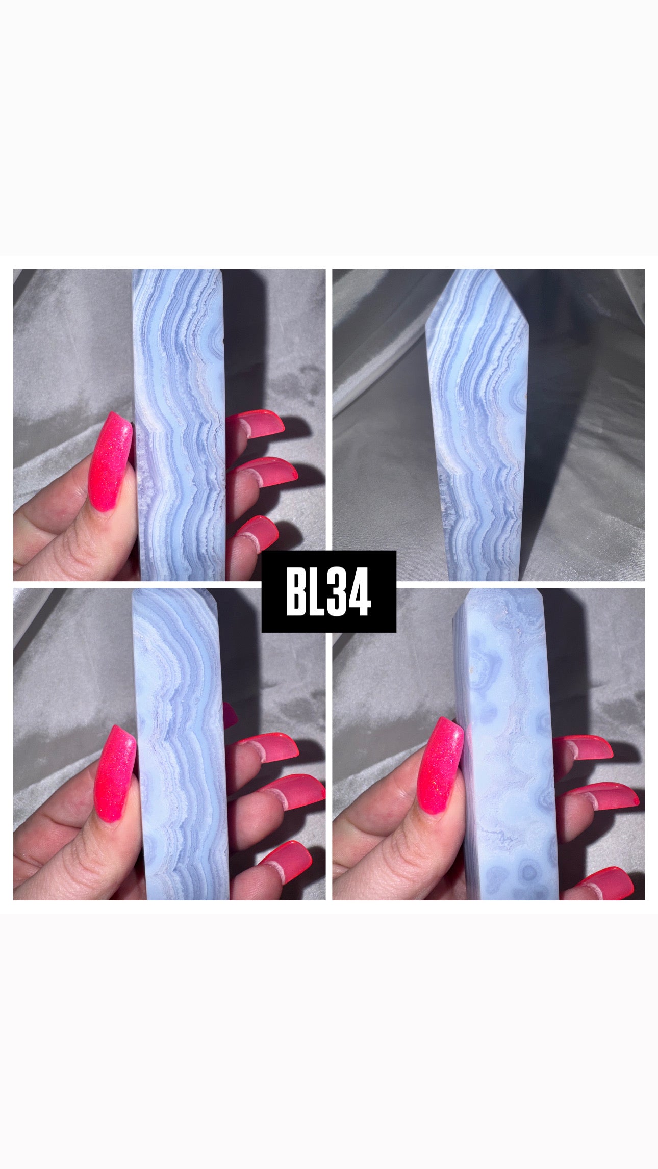 Blue Lace Agate Tower