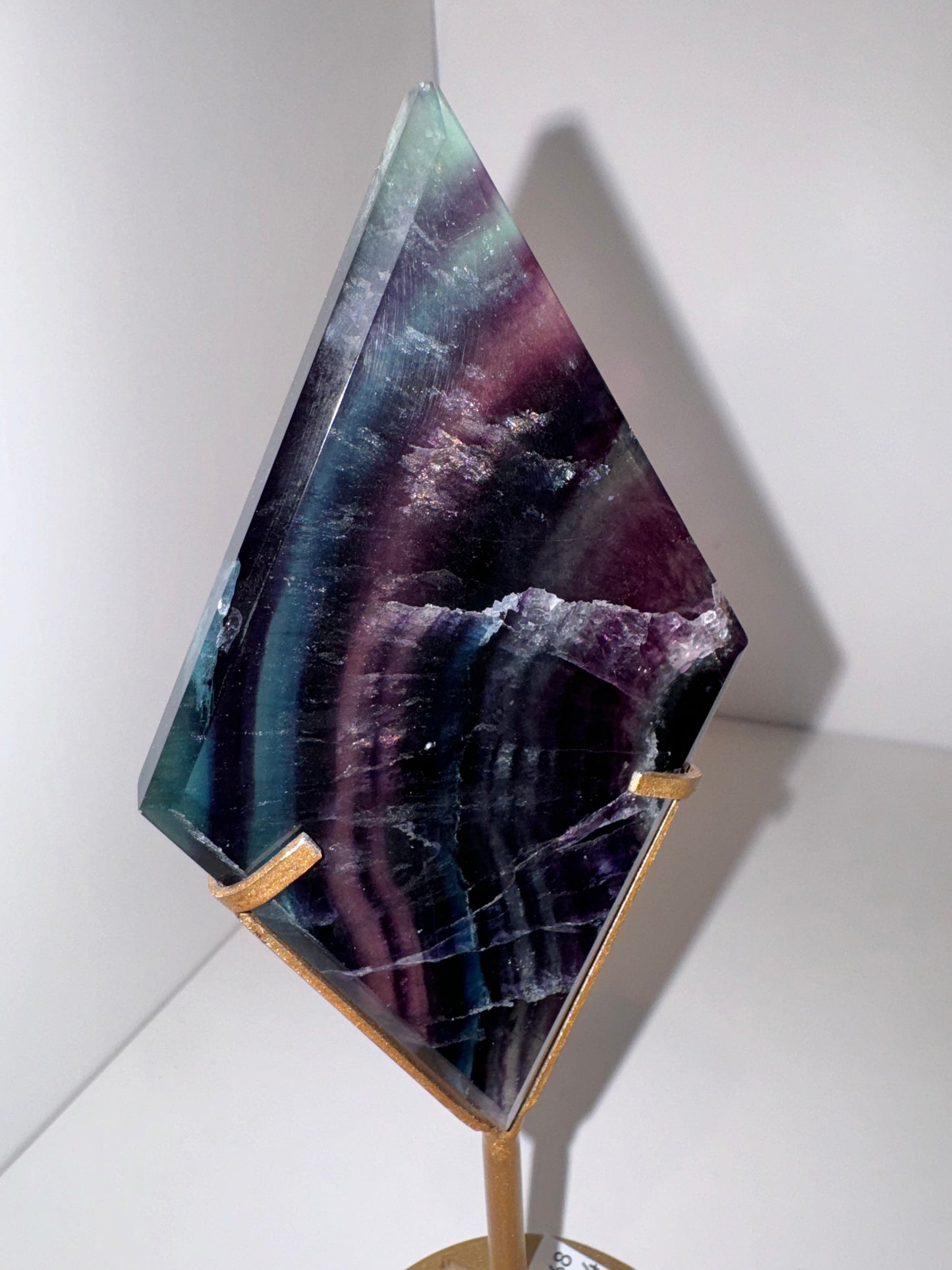 Fluorite Diamond on Stand AAA