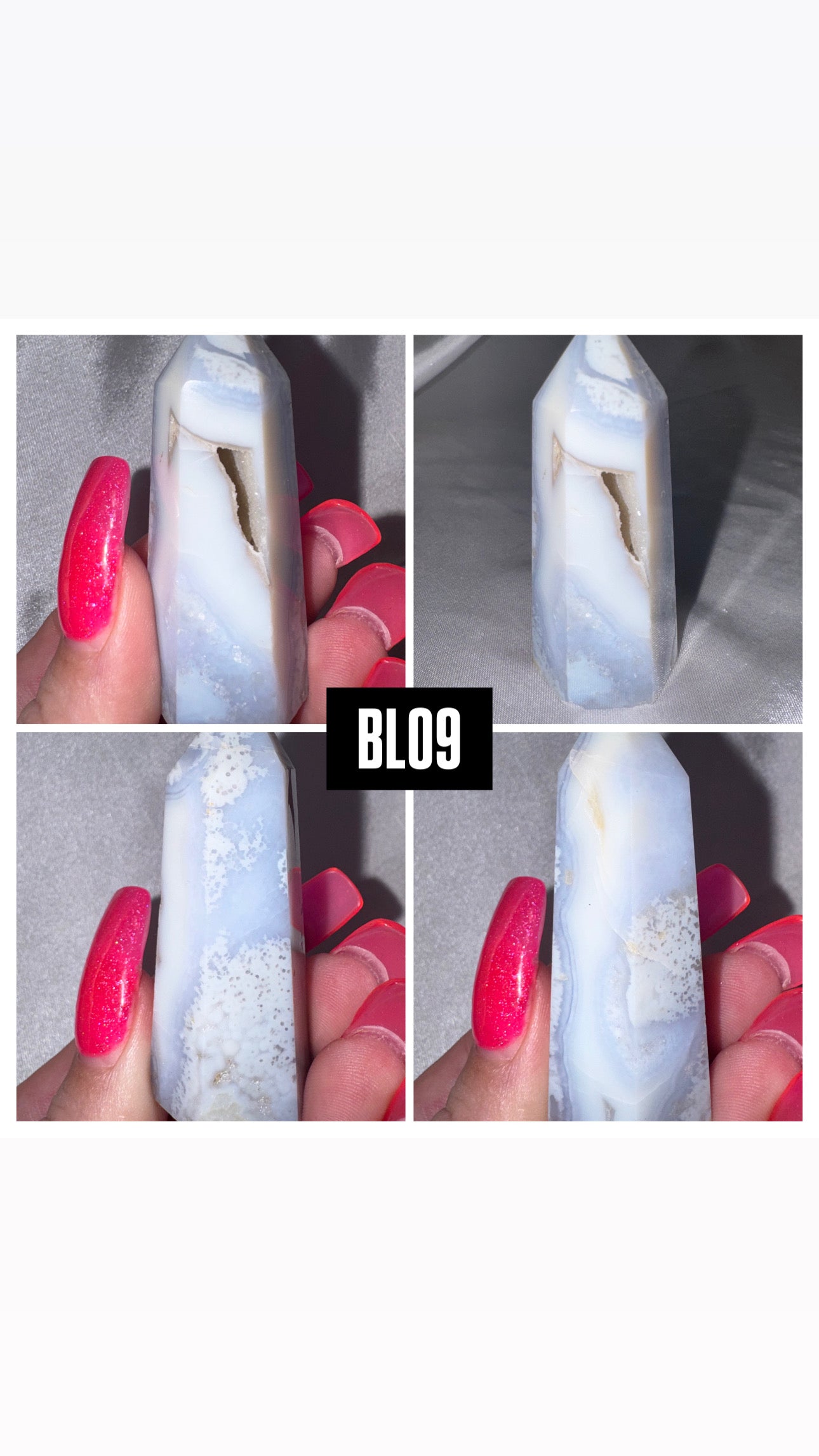 Blue Lace Agate Tower