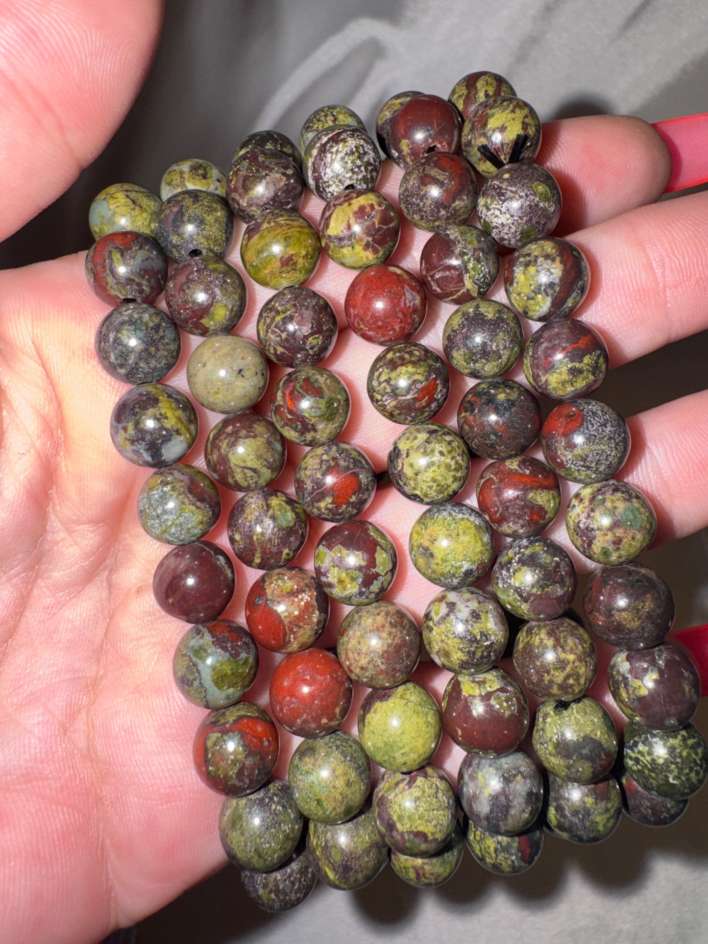 Dragon Bloodstone 8mm Bracelet