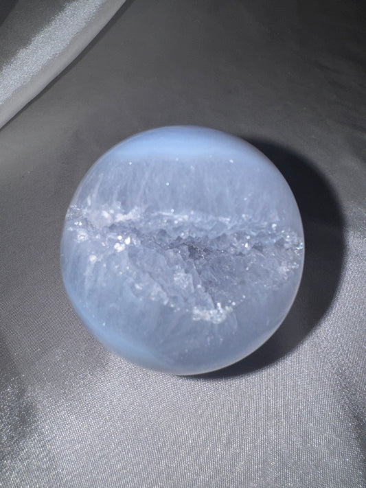 Druzy Blue Lace Agate Sphere