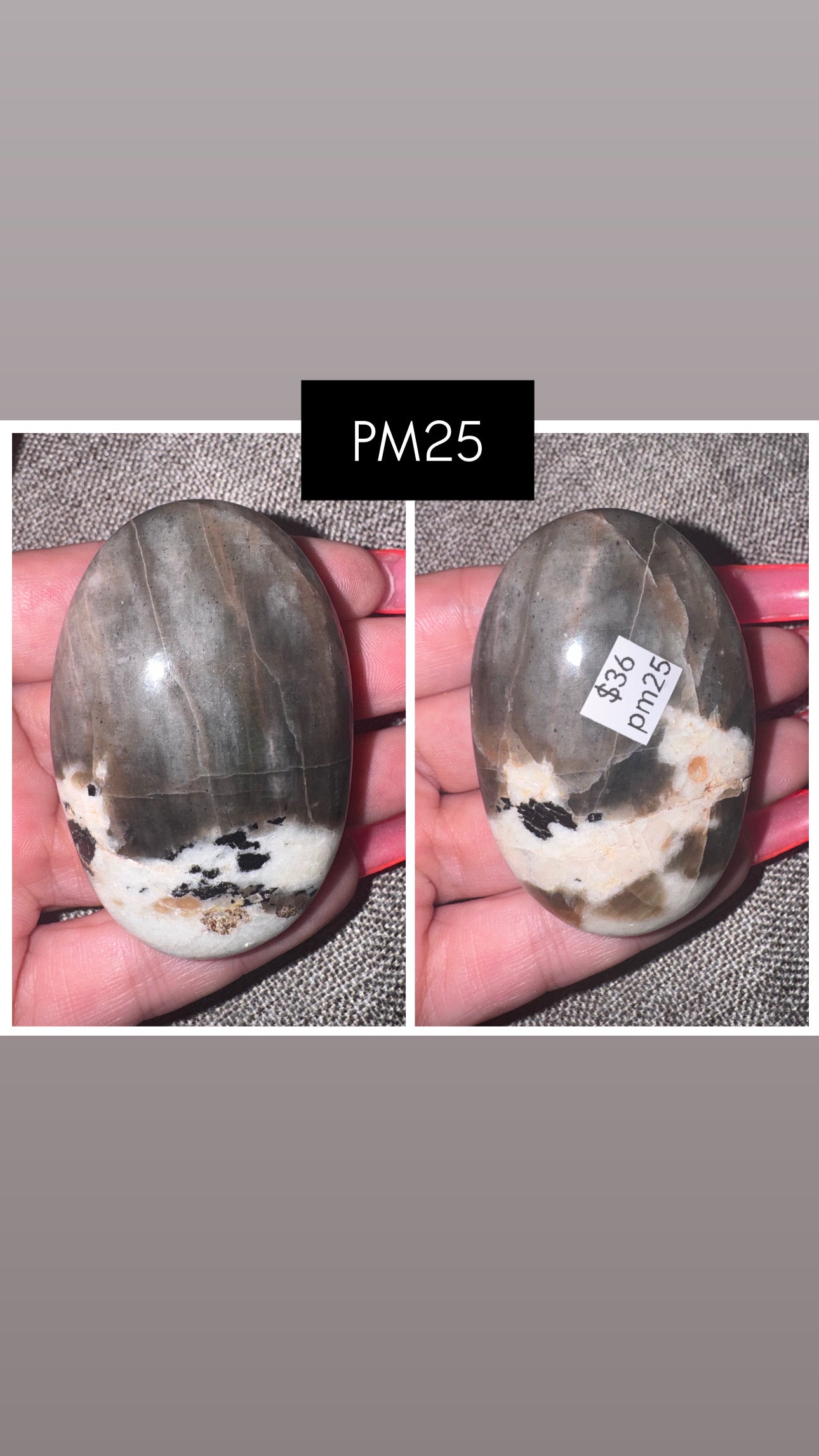 Polarity Moonstone Palmstone