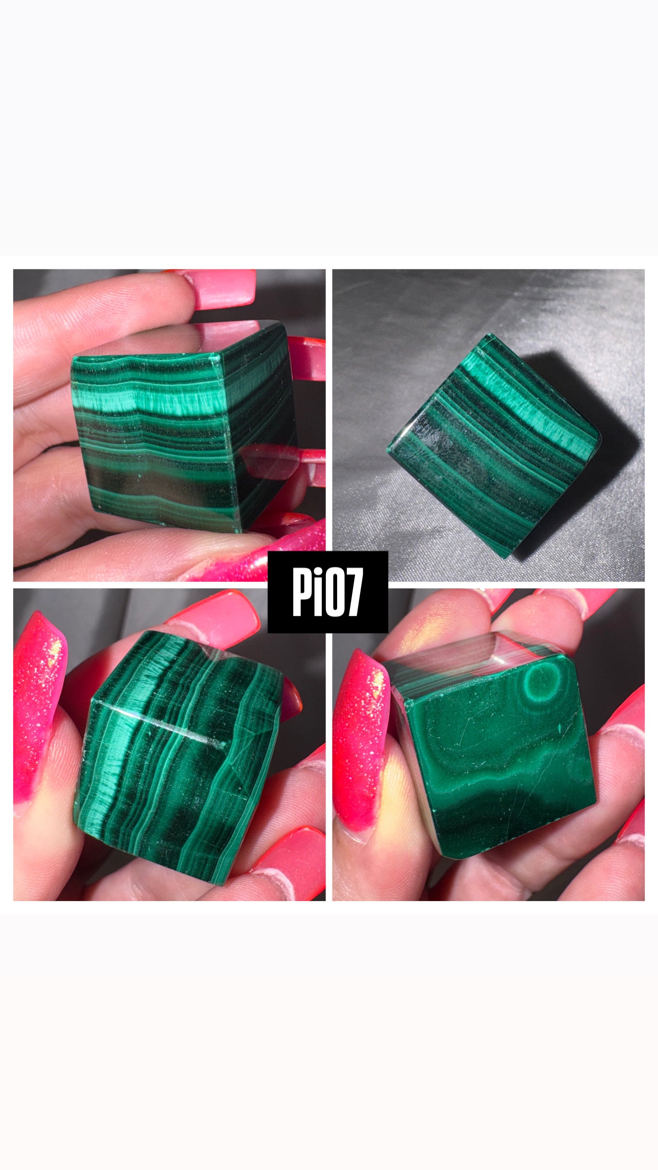 Malachite AAA Standing Cube