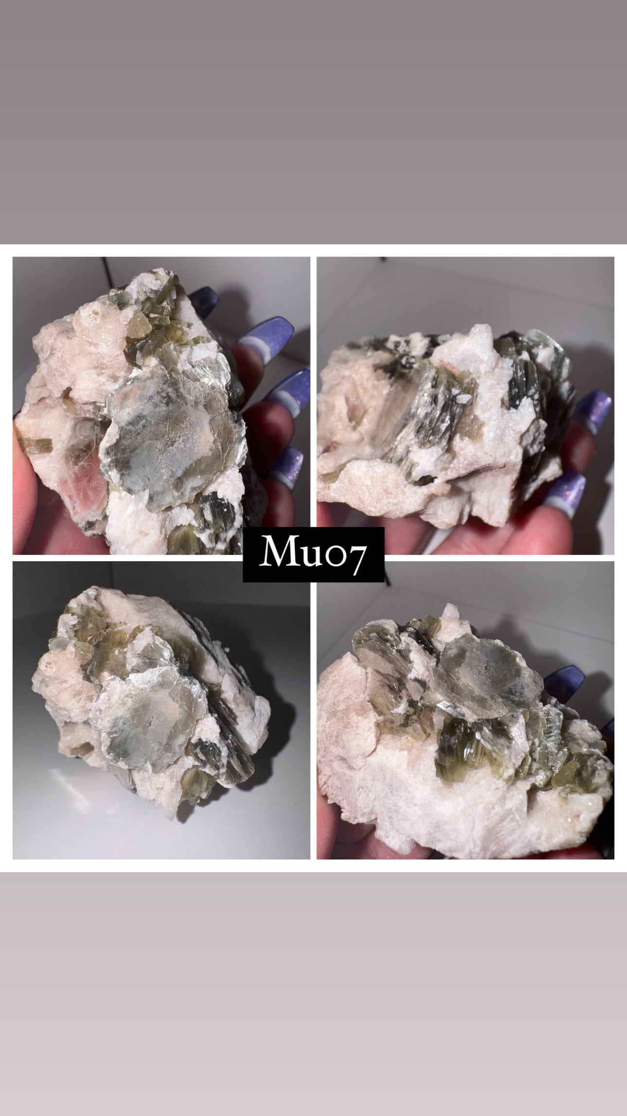 Muscovite Mica on Albite with Druzy Calcite Specimen