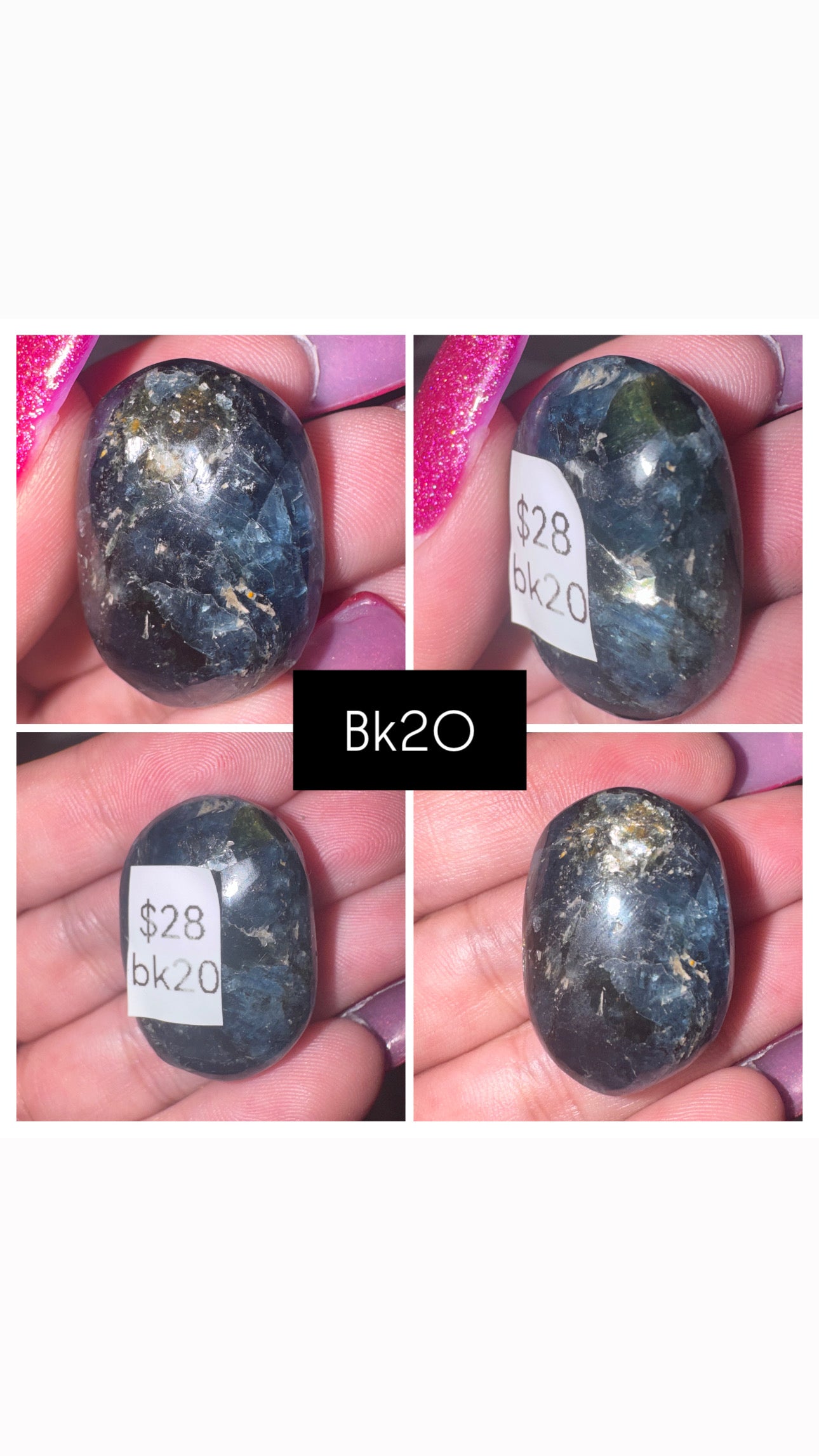 Blue Kyanite AA Palmstone