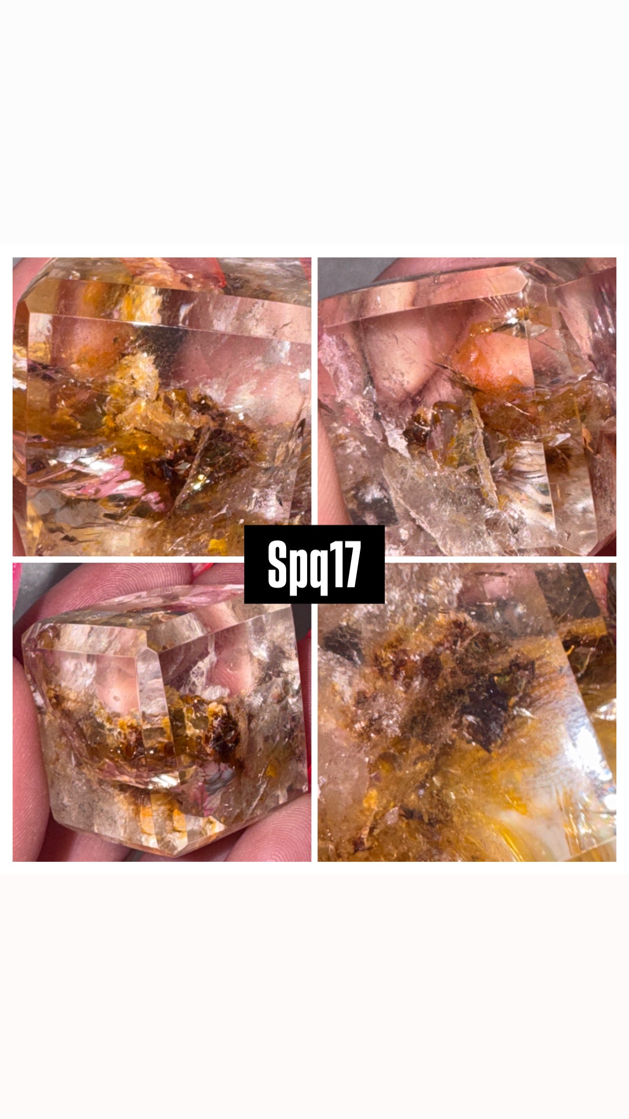 Pyrite Included Quartz Tower/Freefrom- Super Rare