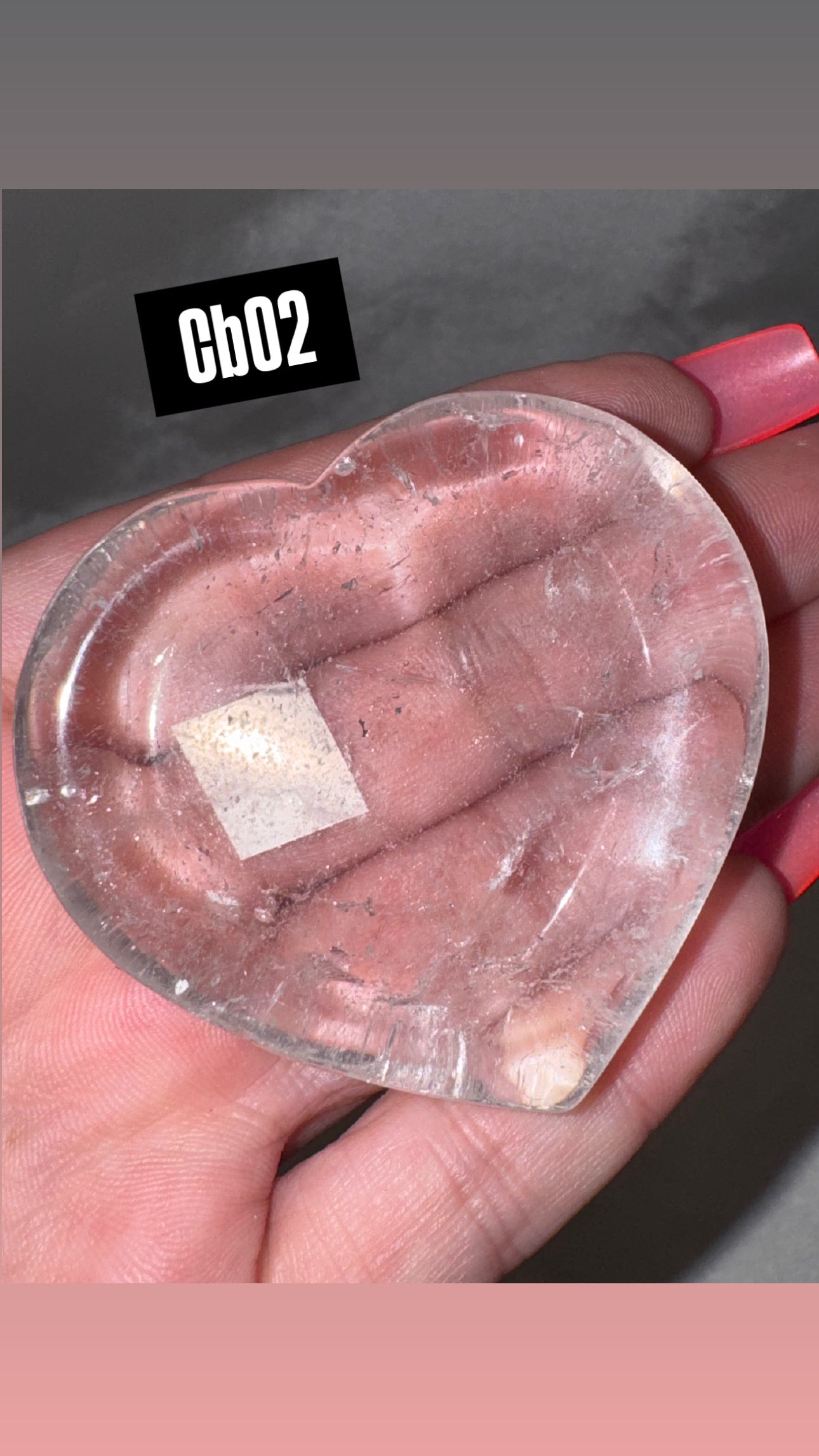 Clear Quartz Small Heart Bowl