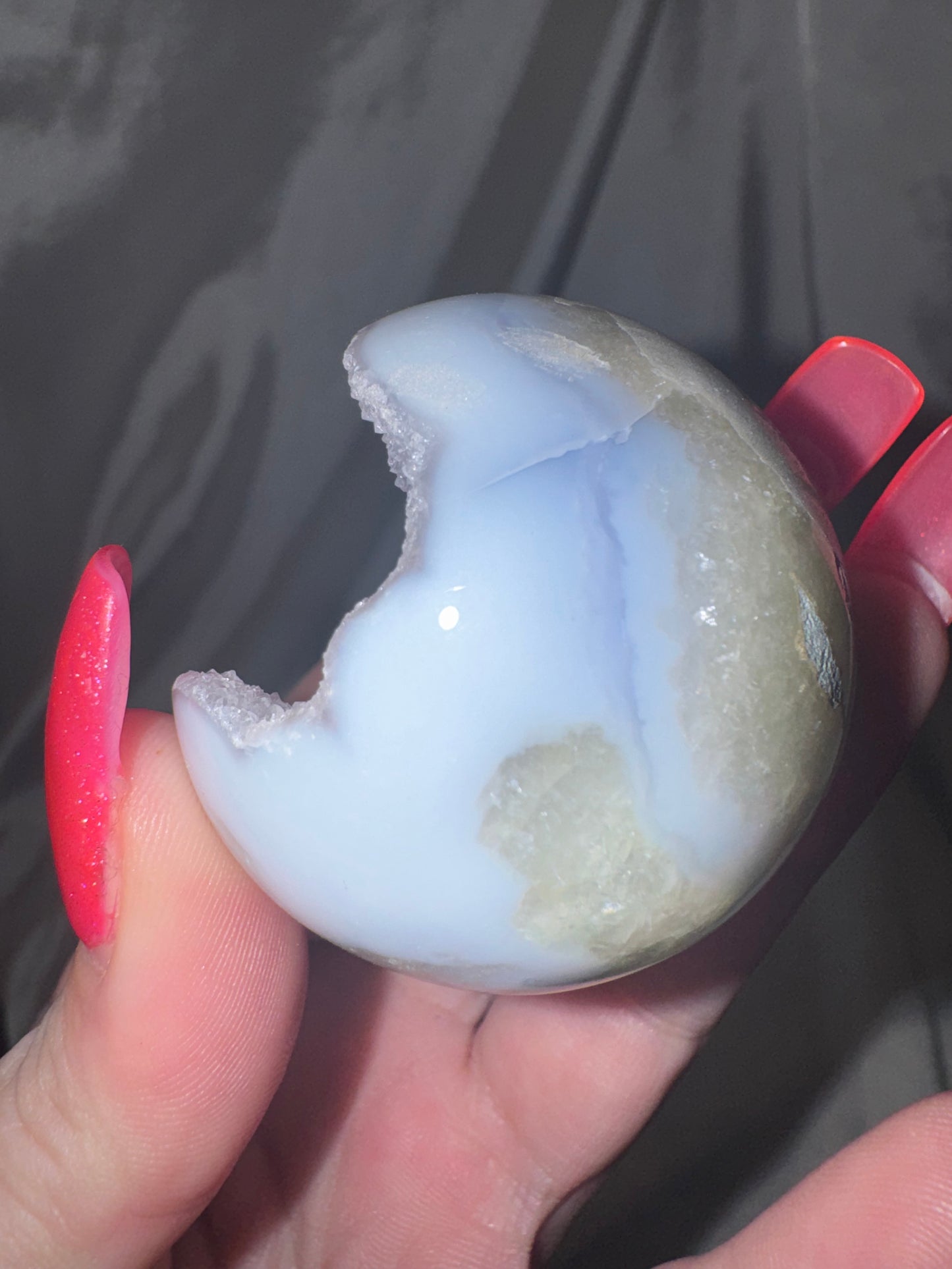 Druzy Blue Lace Agate Sphere