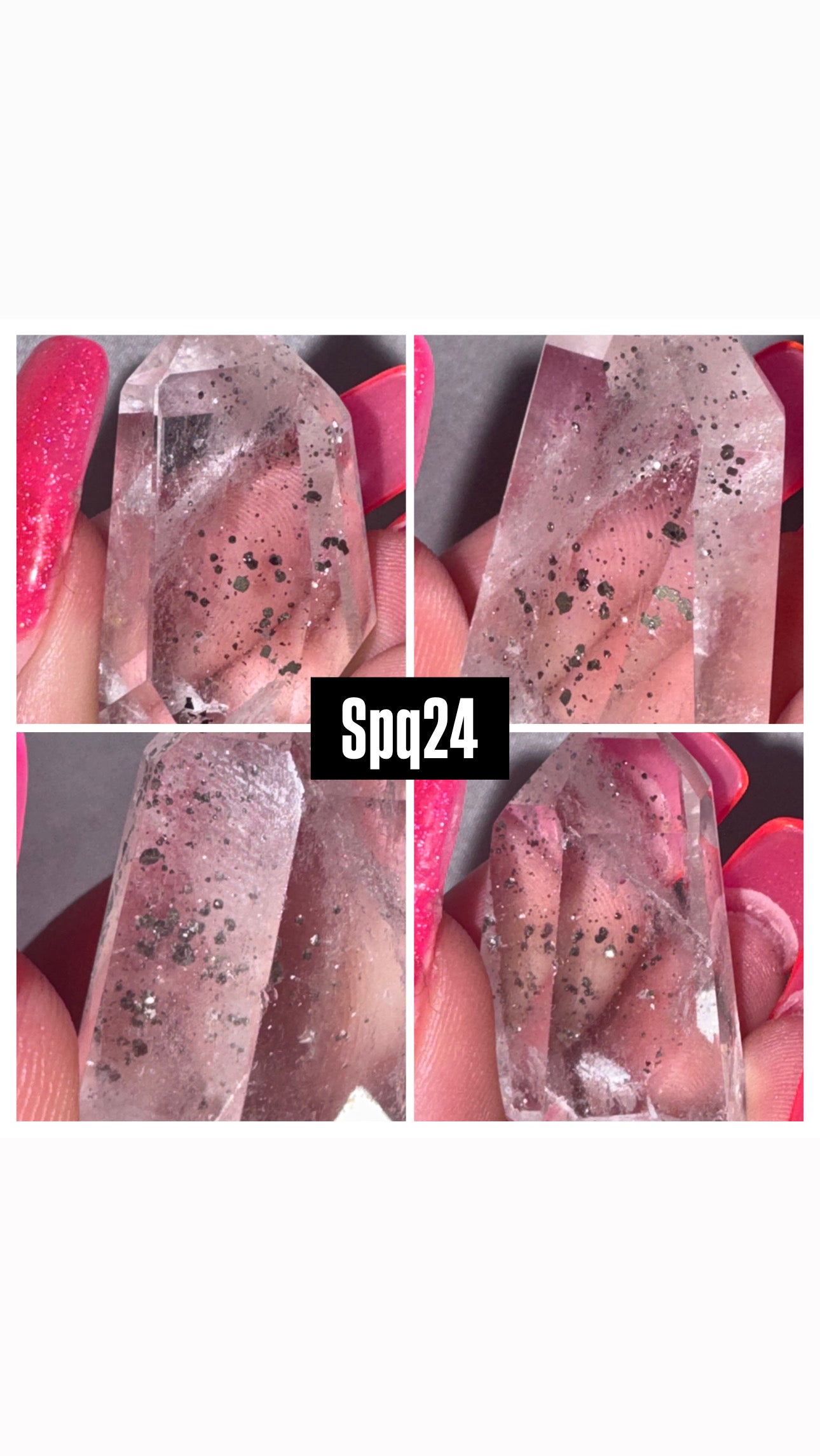 Pyrite Included Quartz Tower/Freefrom- Super Rare