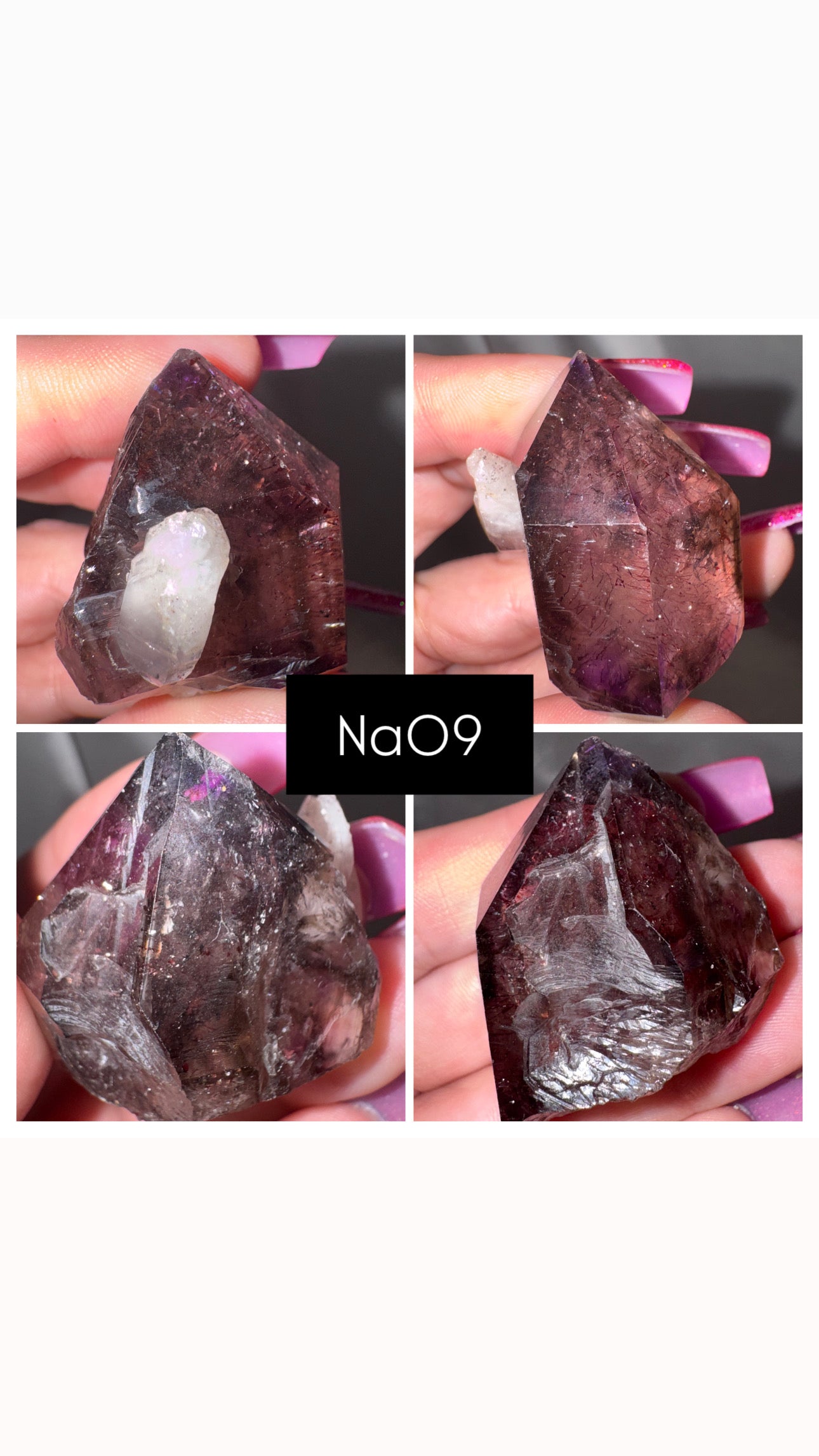 Namibian Amethyst with Lepidocrosite point