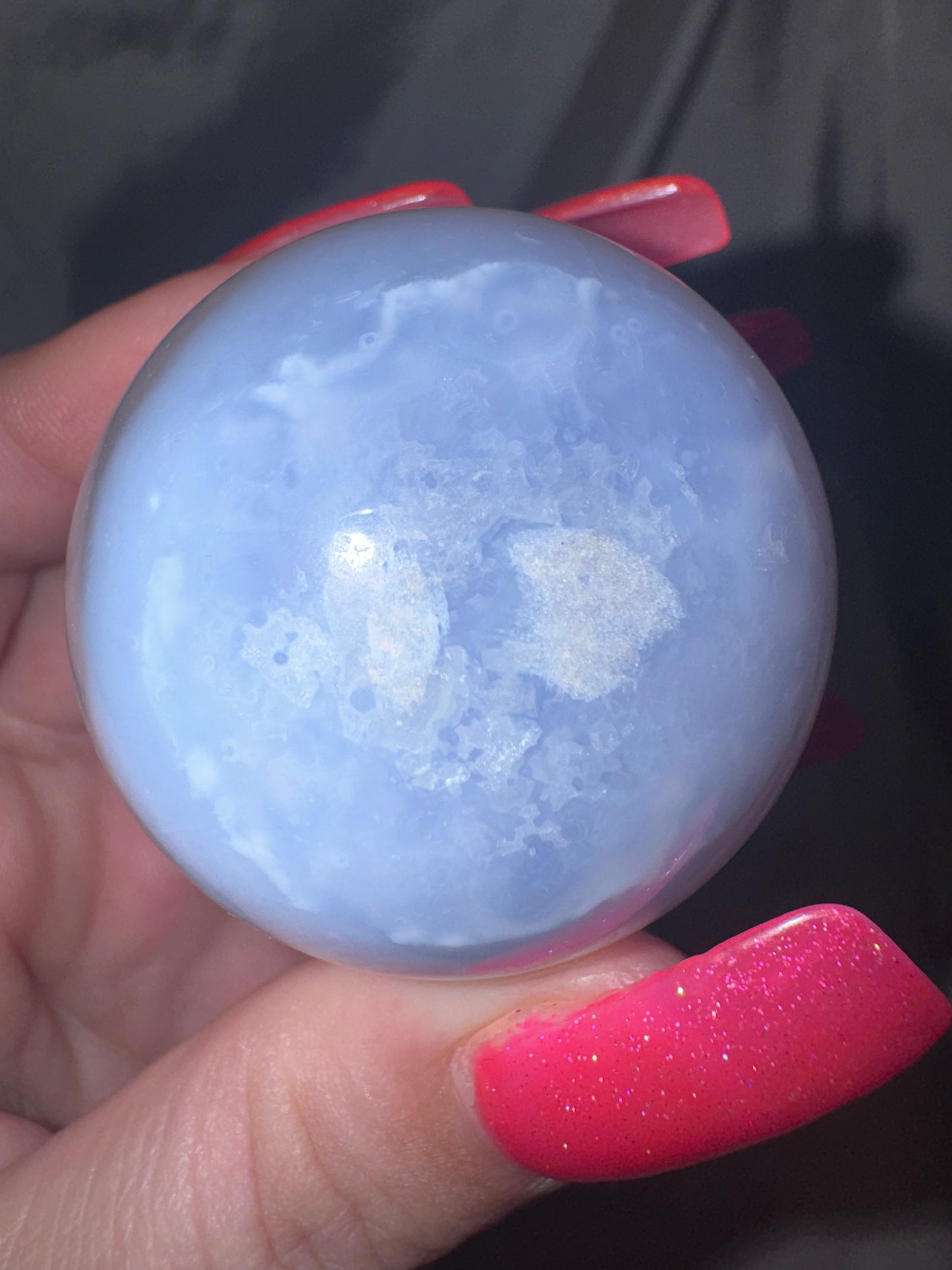 Druzy Blue Lace Agate Sphere