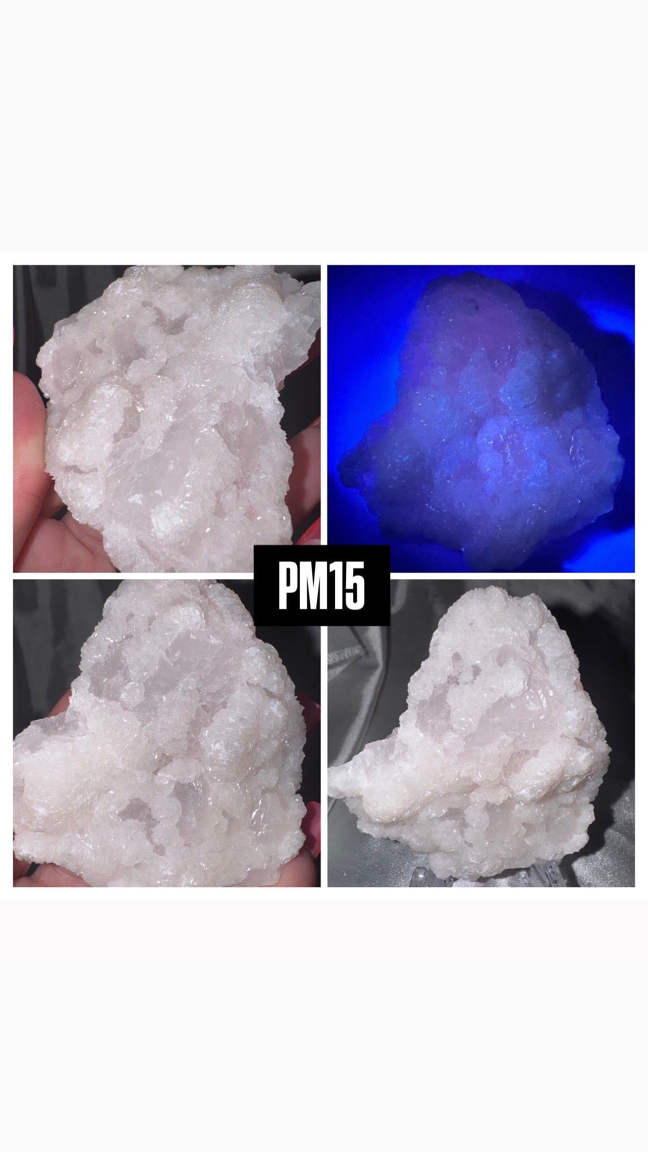 Pink Mangano Calcite Specimen- UV Reactive