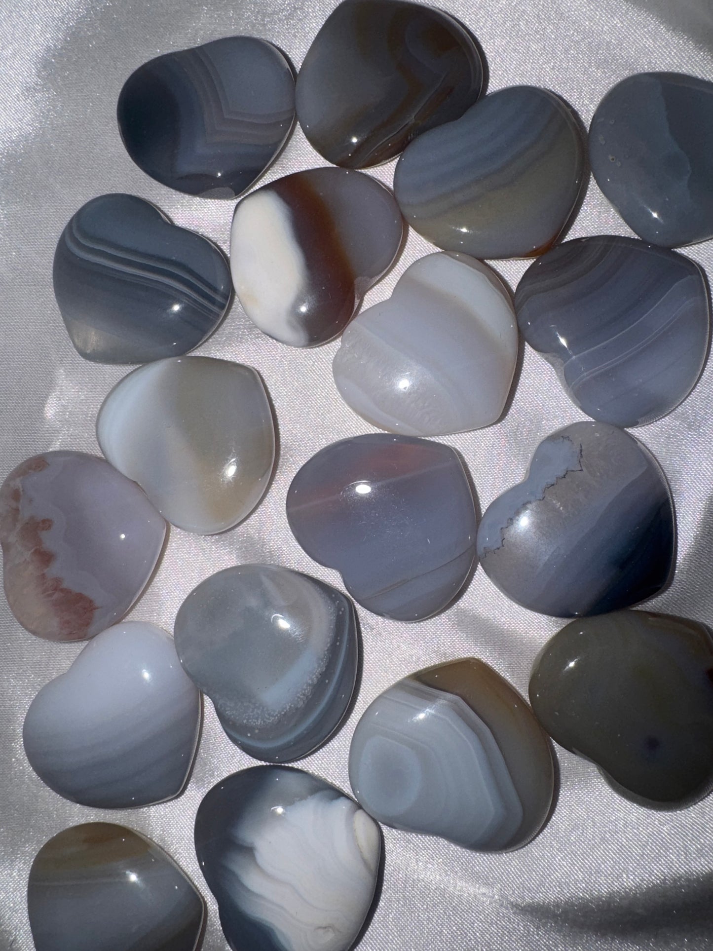 Banded Agate Mini Heart